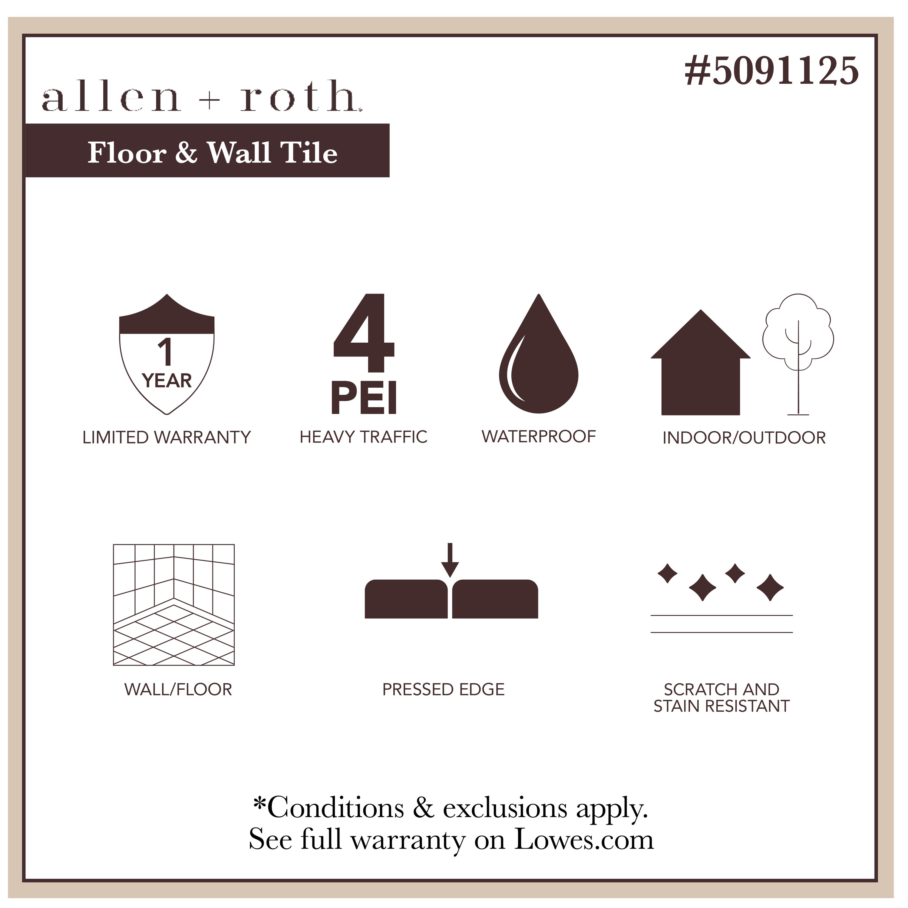allen + roth UT10RCT1224TXLW Ceramic-Tile - View #2