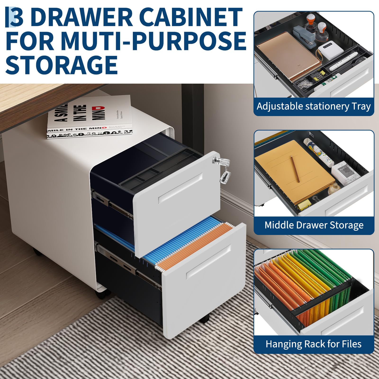 GarveeLife C3HASNVKT3G0KVV Filing-Cabinets - View #2