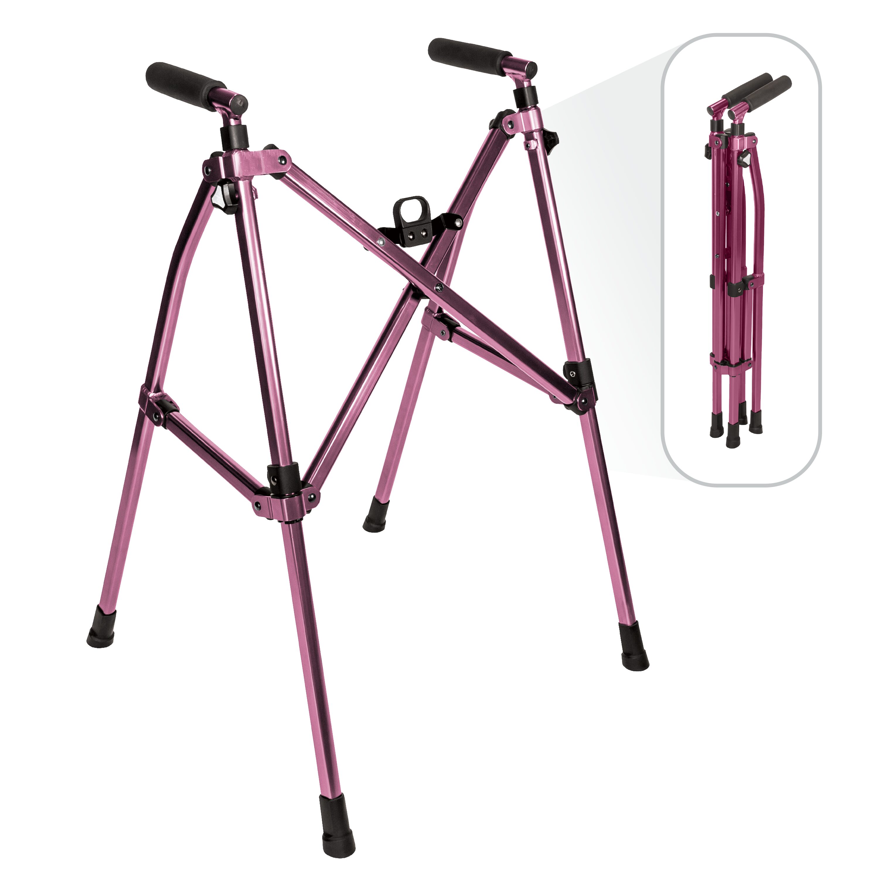 Stander - Wonder Walker Lite Pink Standard Height 32.5 in to 39 in Lightweight Compact Folding Wa...