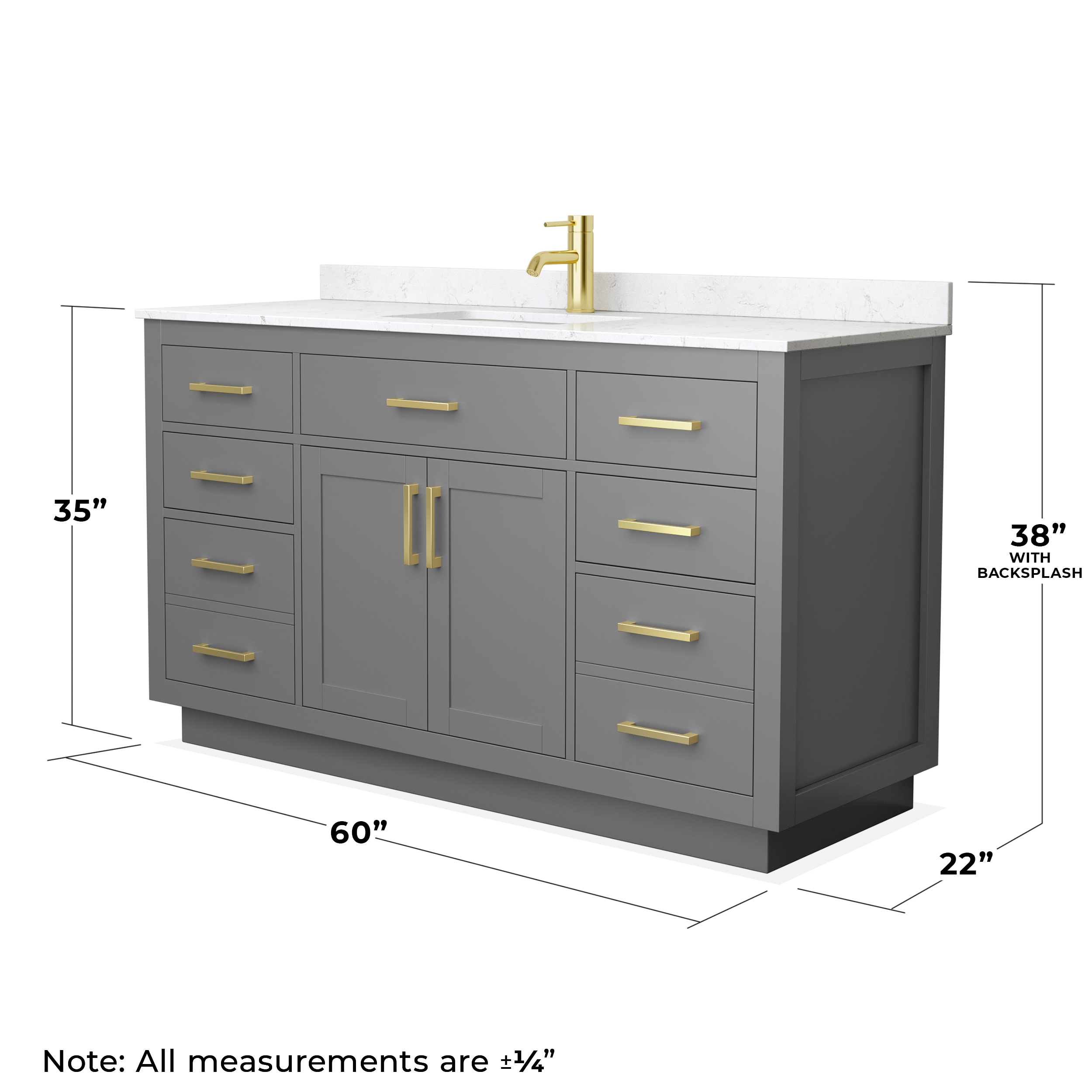 Wyndham Collection WCG262660SGGCCUNSMXX Bath-Vanity-Combo - View #4