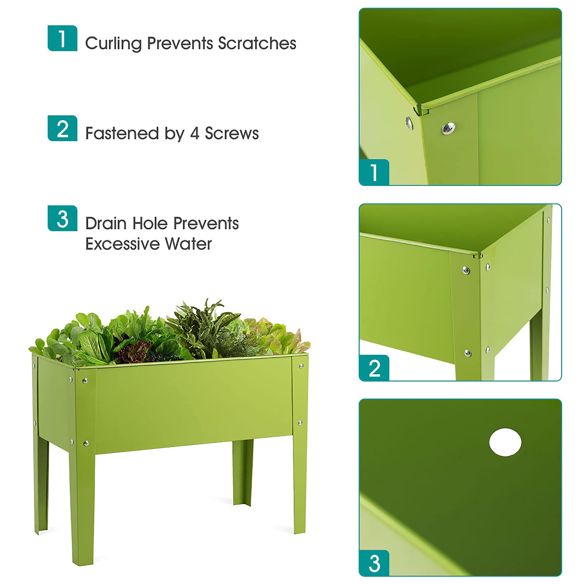 Costway LWS00611 Raised-Planter-Boxes - View #5