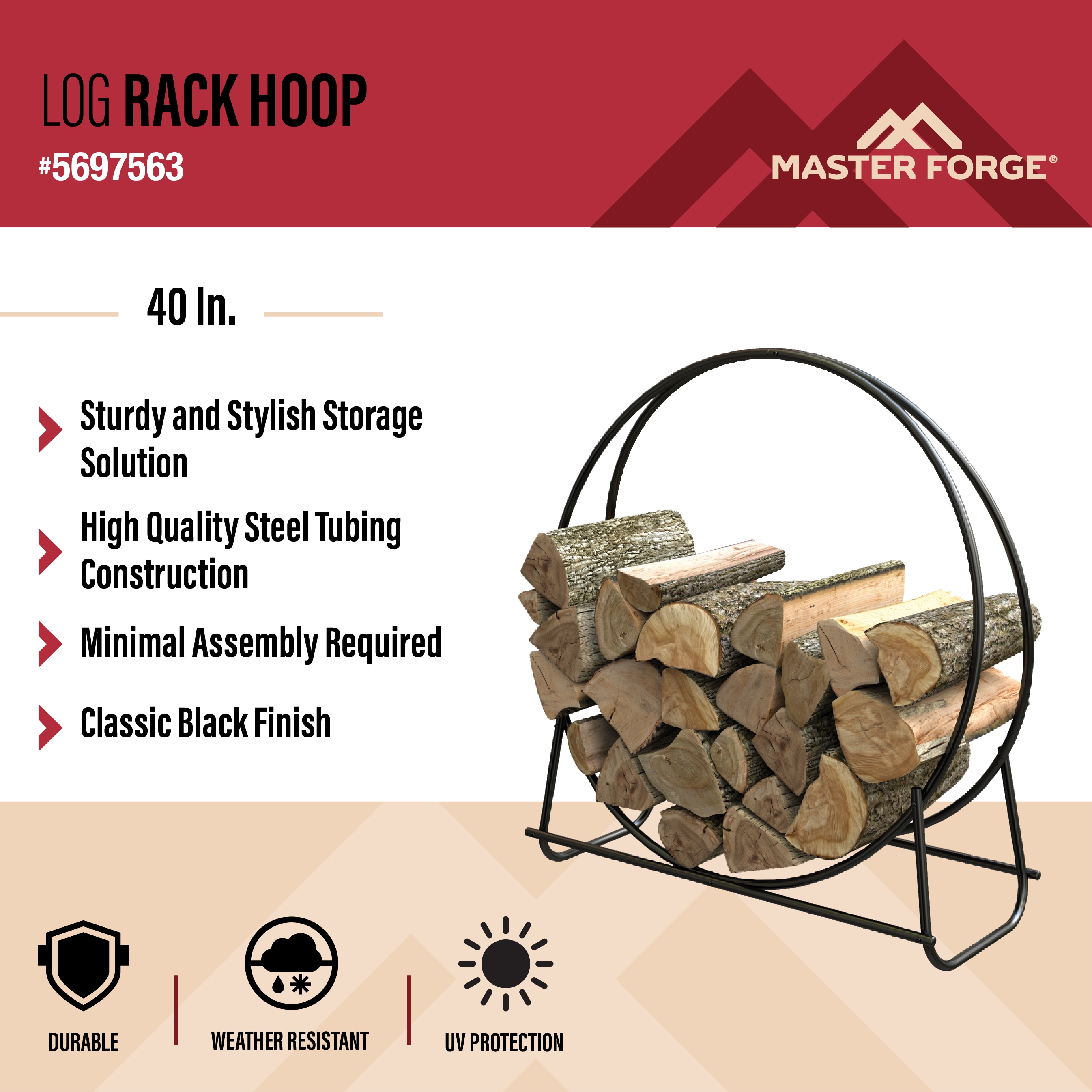 Master Forge 15267L Firewood-Storage - View #2