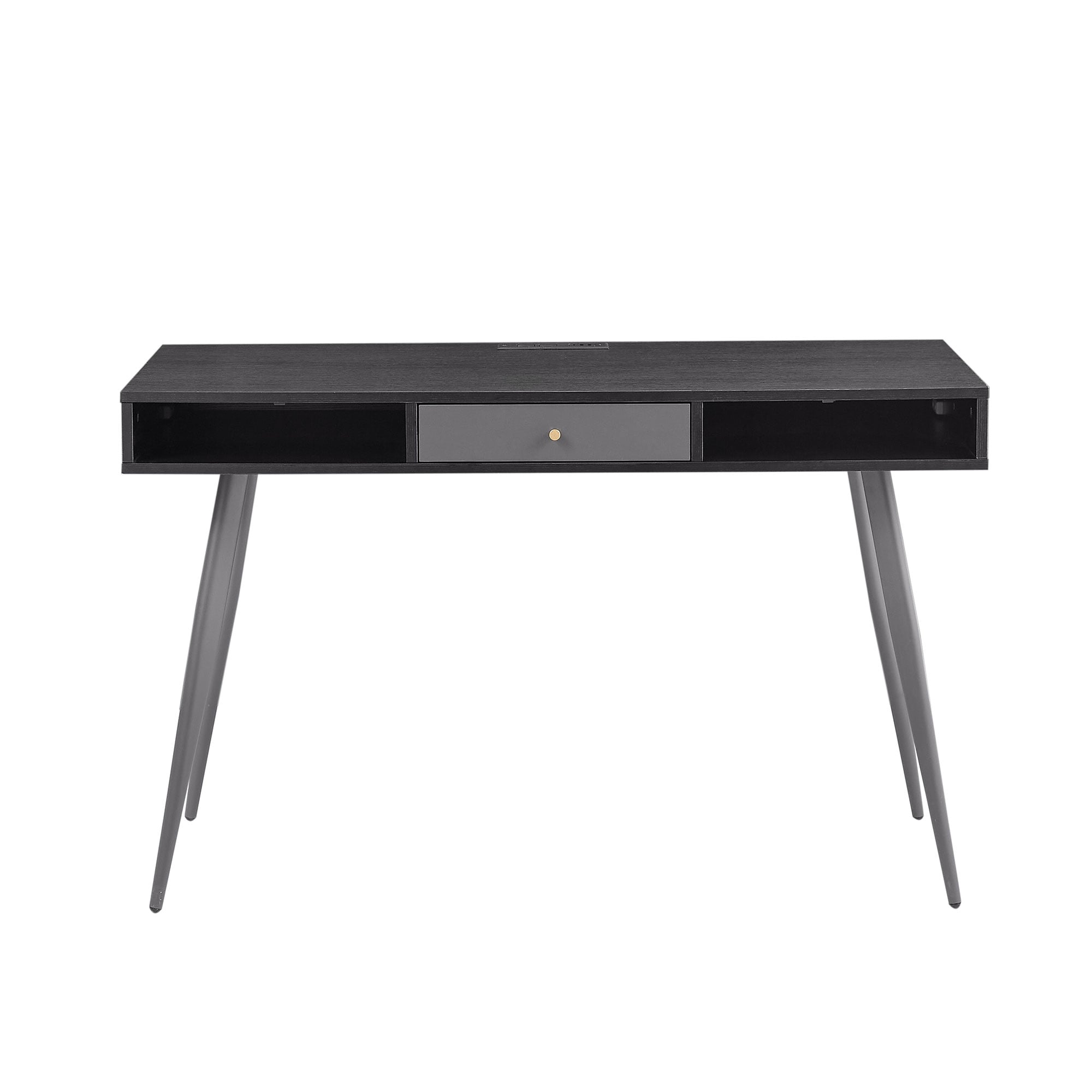 Flynama L-P205172 Writing Desk 47.24-in Black Modern/Contemporary Computer desk