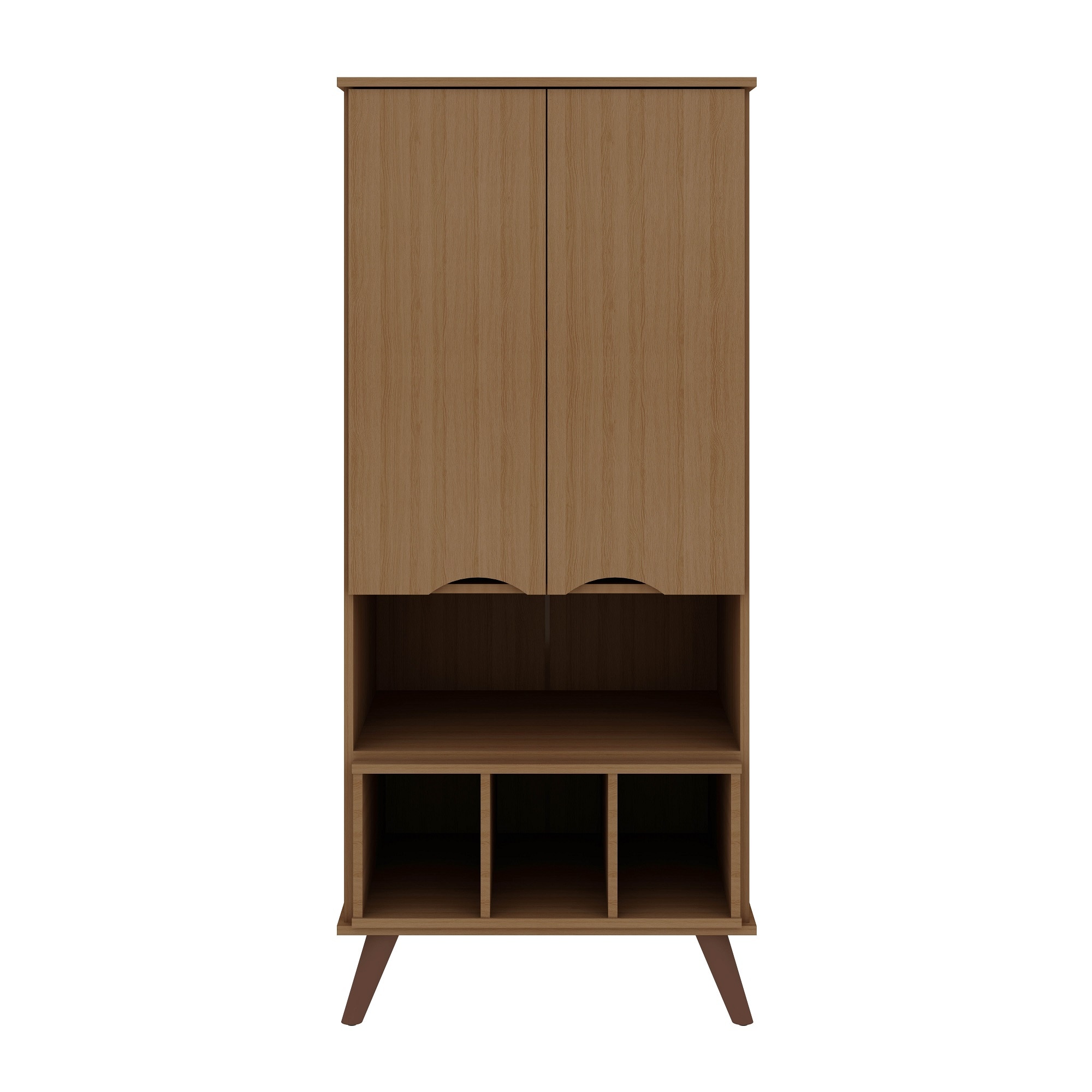 Manhattan Comfort 14PMC5 Hampton 6 -Shelf Black Office Cabinet