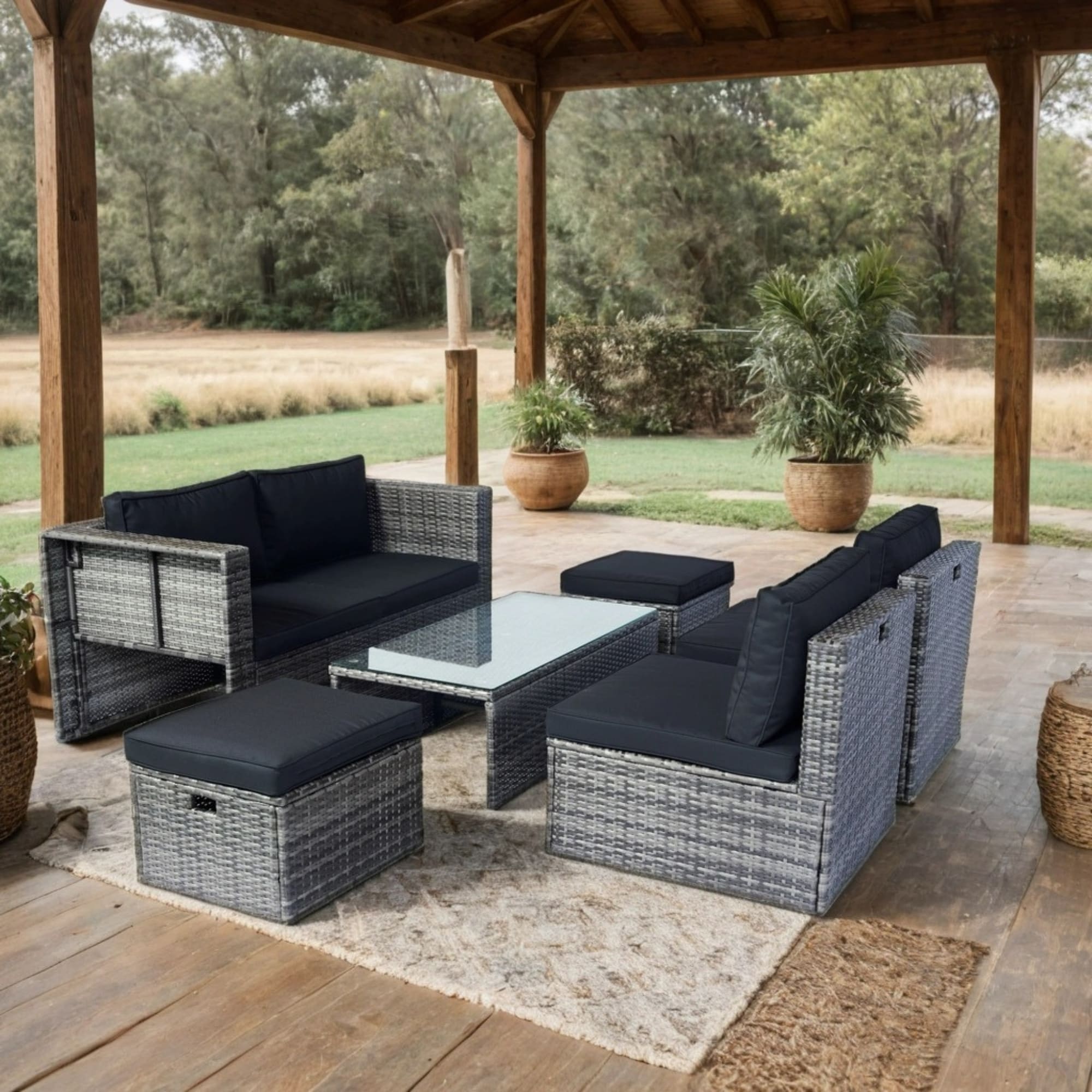 Mondawe MO-LLZG700BKRD Patio-Conversation-Sets - View #2