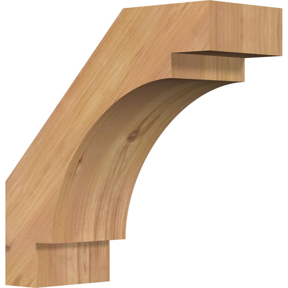 Ekena Millwork BRC06X14X14MRC00SWR 5-1/2-in x 14-in x 14-in Western Red Cedar Unfinished Wood Merced Smooth Knee Brace