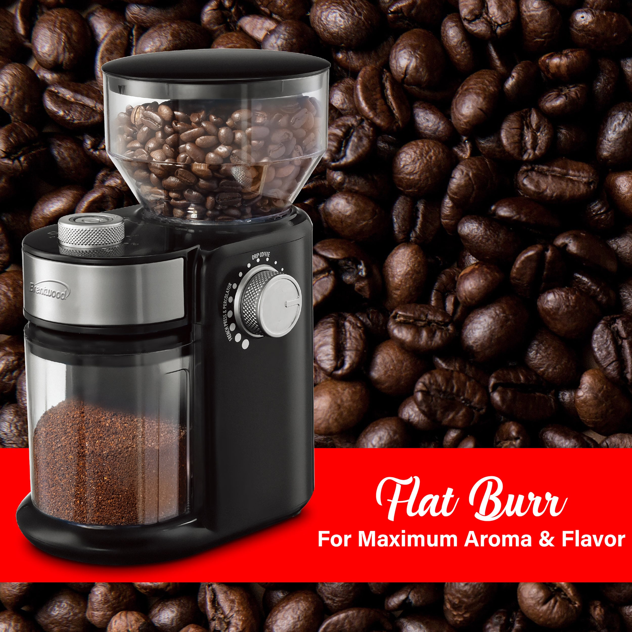 Melitta Coffee Bean Flat Burr Grinder 8 oz