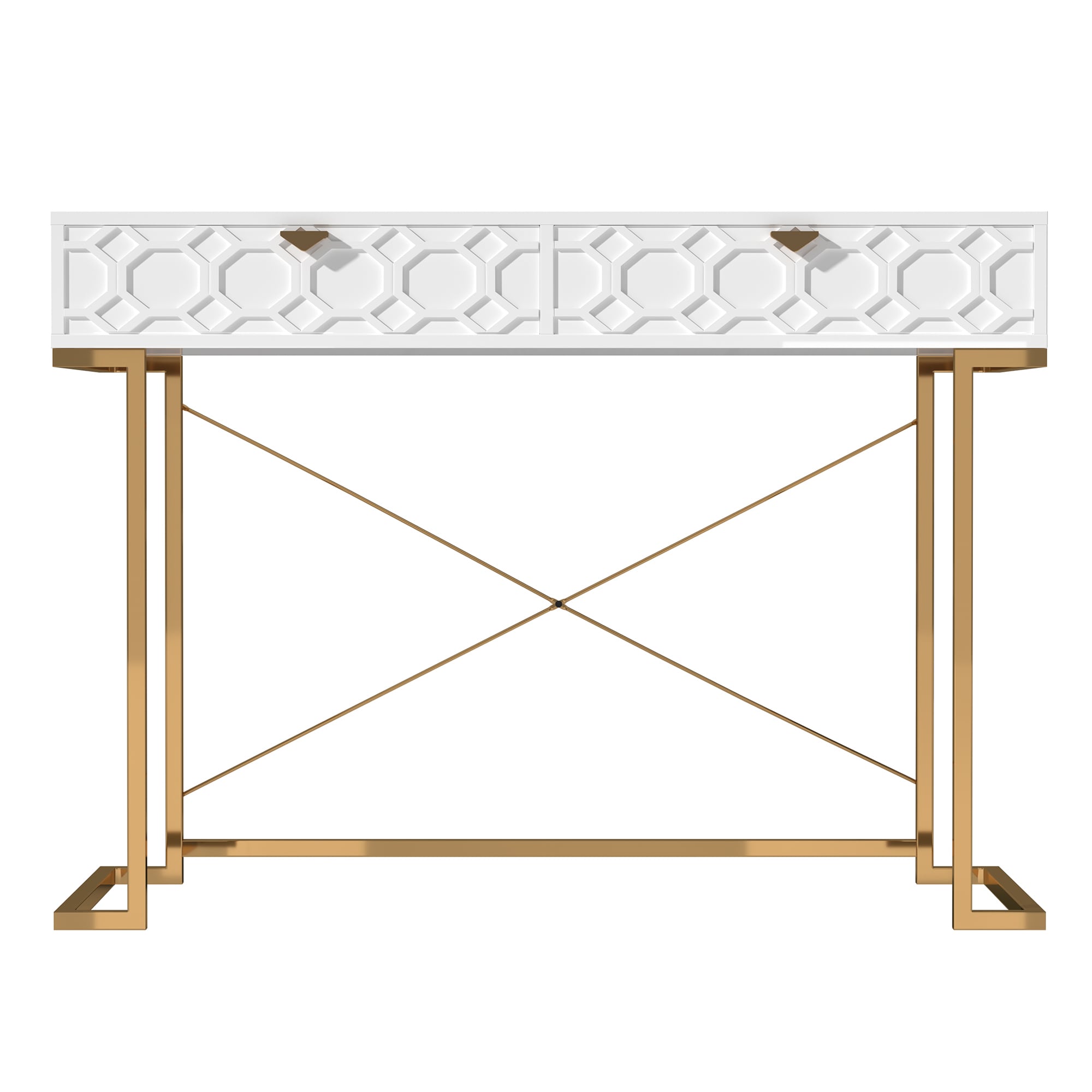 Clihome CL-DK1-WH Modern White Console table