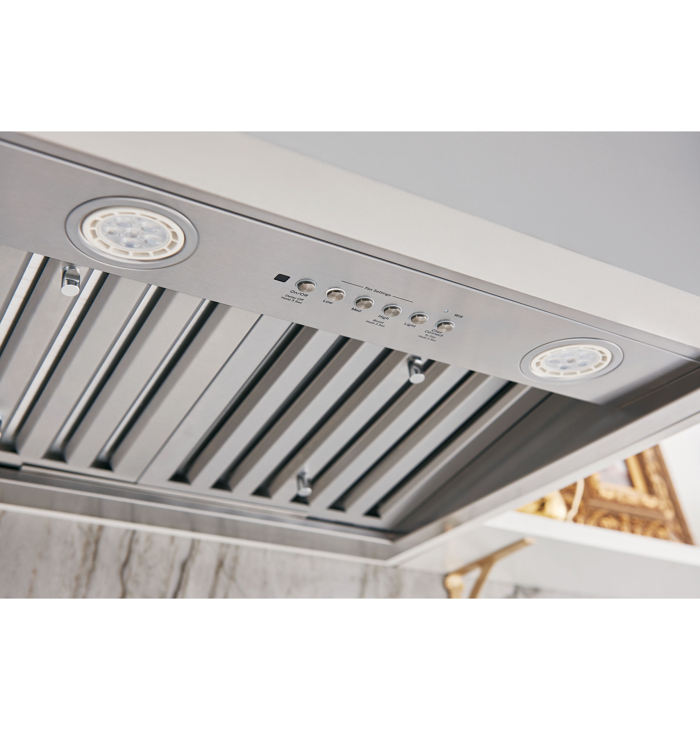 GE 36in Ducted Stainless Steel Smart Range Hood Insert