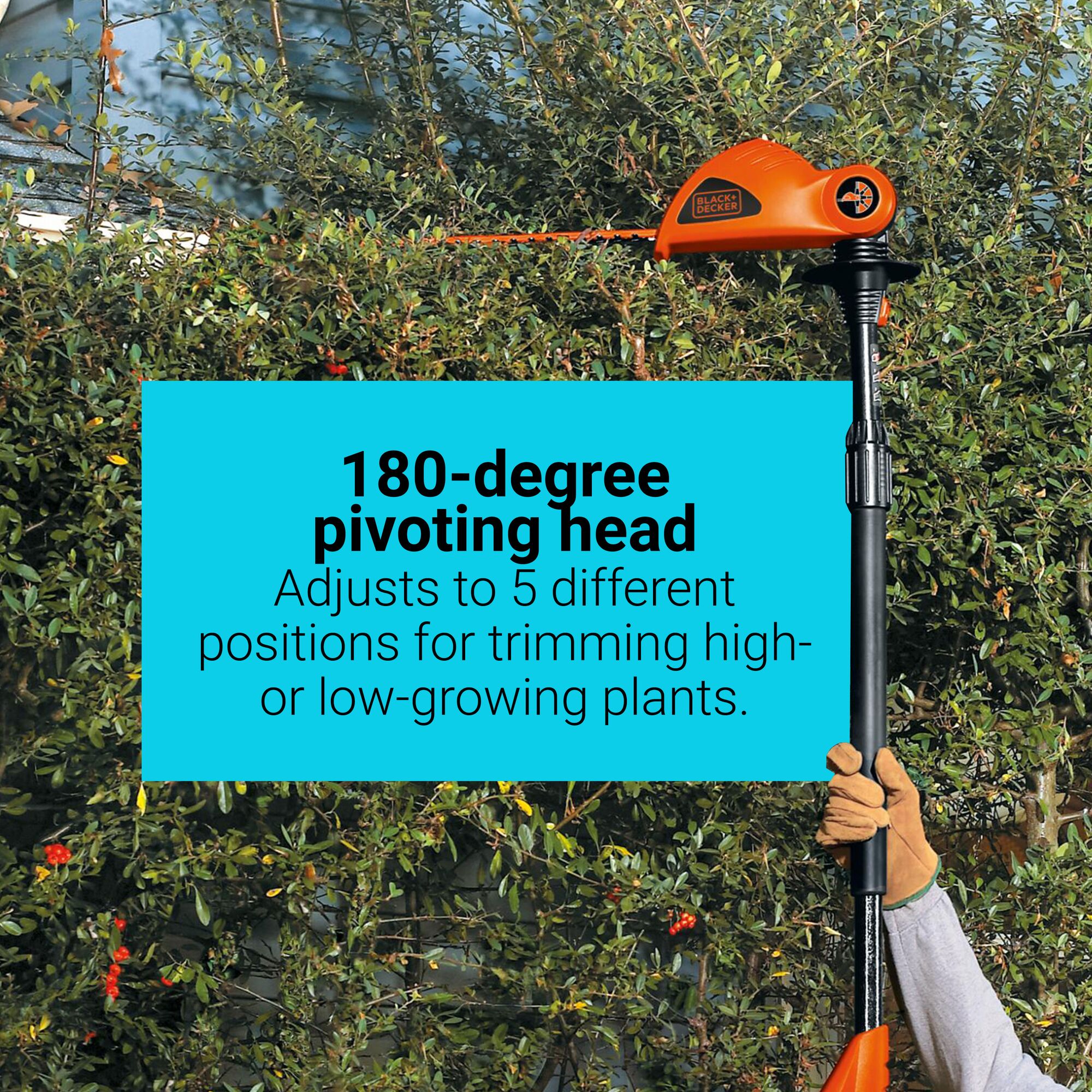 BLACK+DECKER LPHT120B Cordless-Hedge-Trimmers - View #5