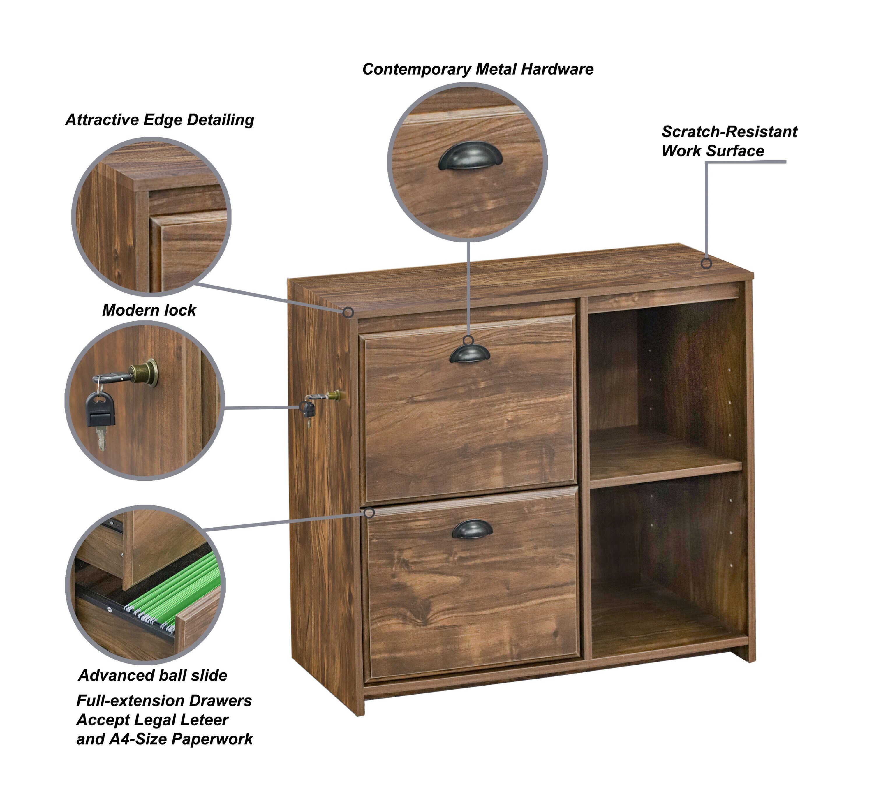 Saint Birch SBBX4019FCWN Filing-Cabinets - View #13