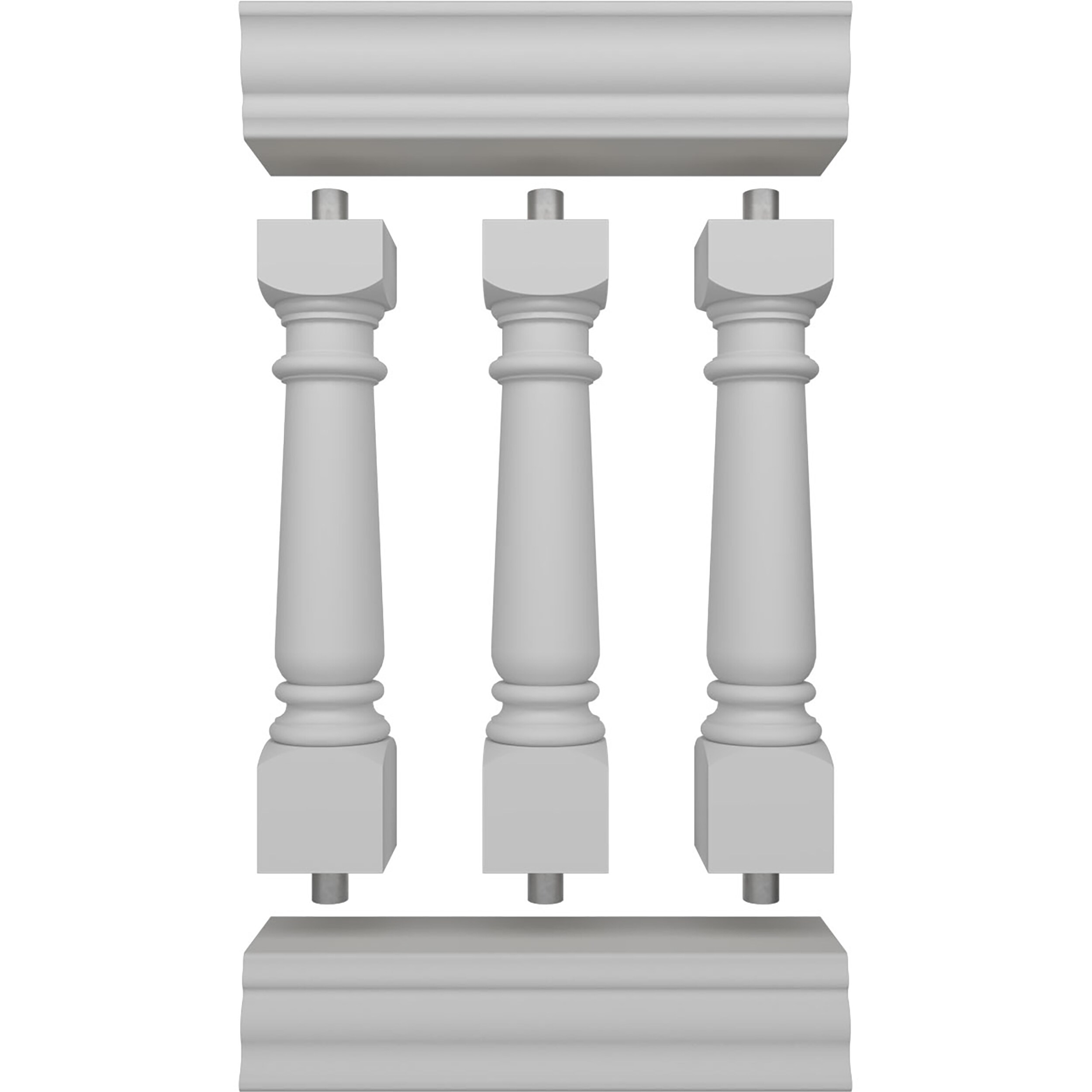 Ekena Millwork BALK40X024WED railings - View #8