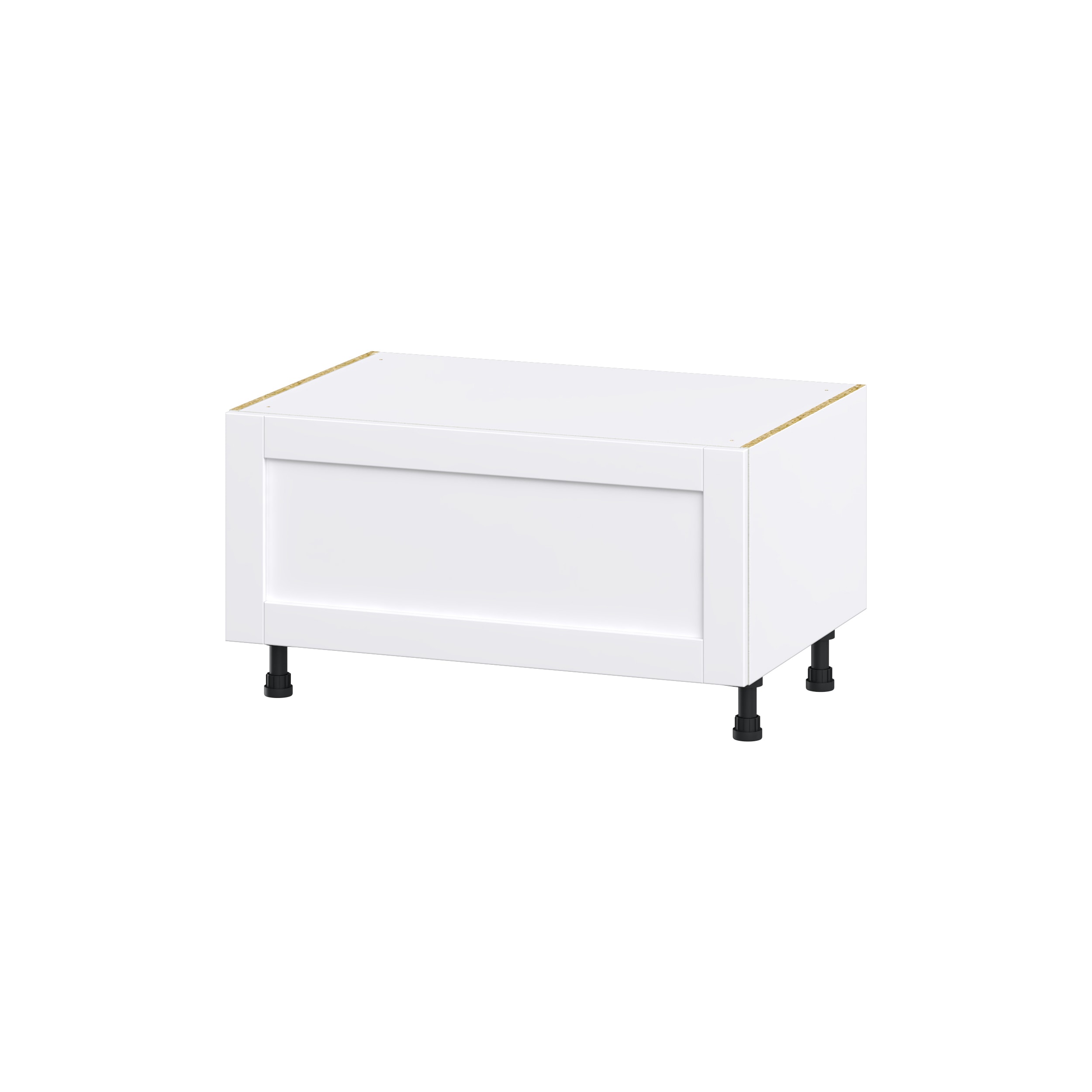 Hugo&Borg Rosemont 30-in W x 19.5-in H x 24-in D Glacier White 1-Drawer Base Fully Assembled Cabinet