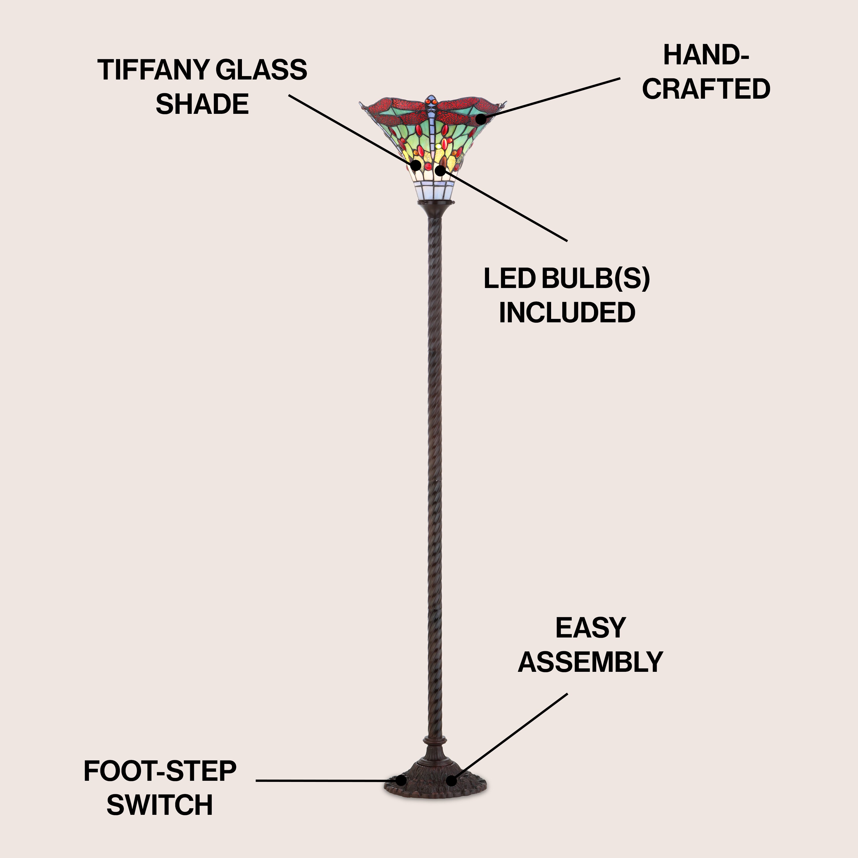 JONATHAN  Y JYL8002A floorlamps - View #3