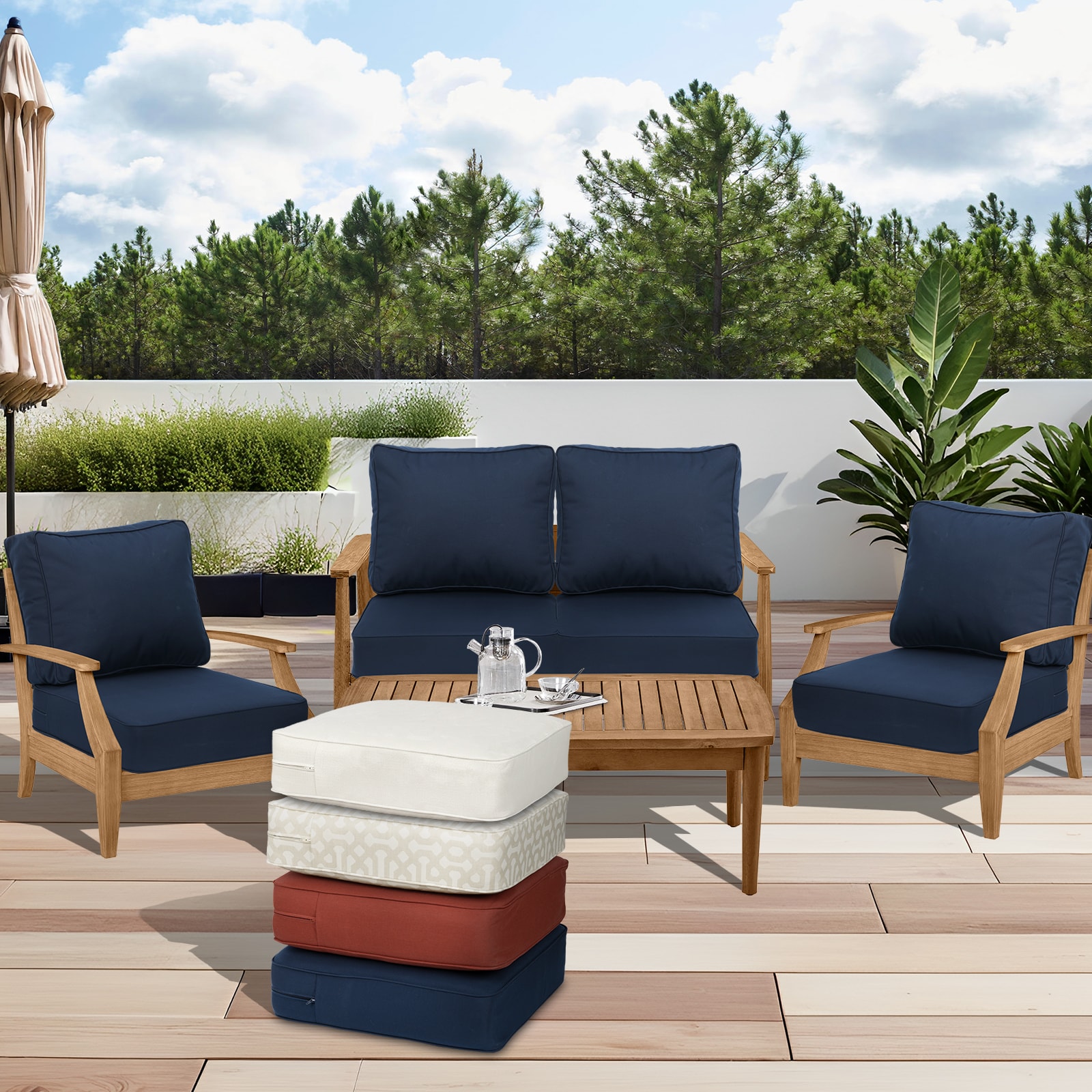 Aoodor A413-PDEDE Patio-Furniture-Cushions - View #3