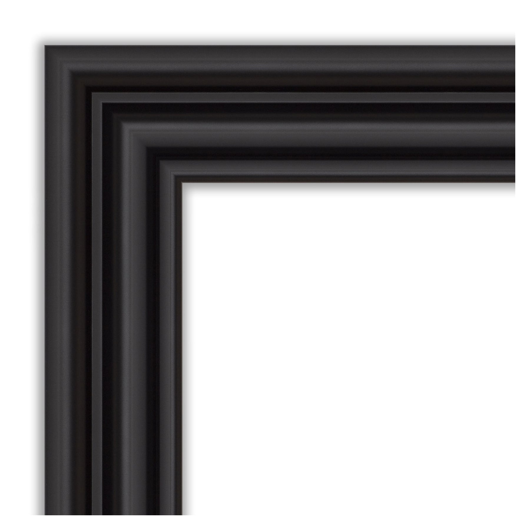 Colonial Black 24x30 Rectangular Wall Mirror with Polystyrene Frame