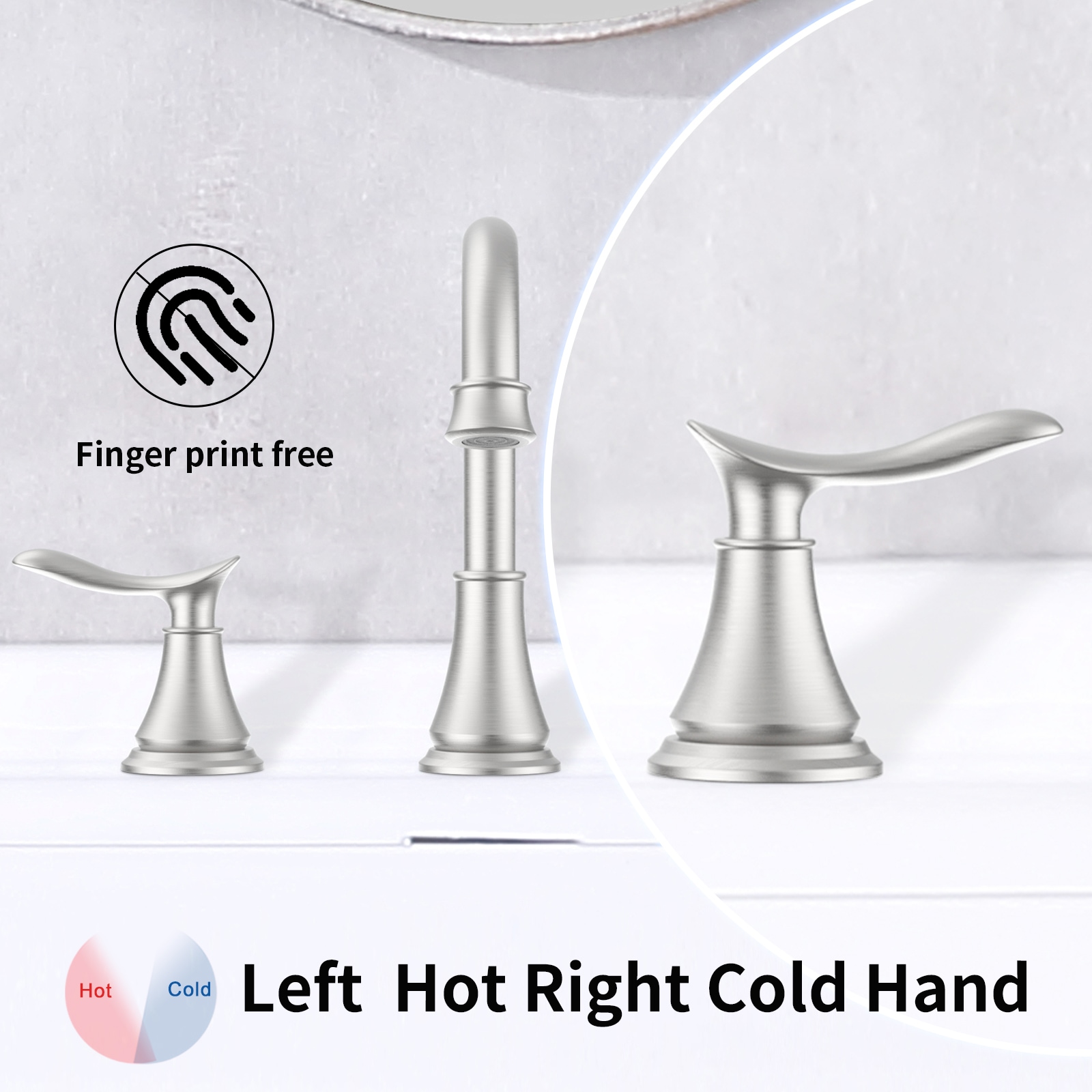 WELLFOR WF-B3373-BN Lavatory-Faucets - View #4