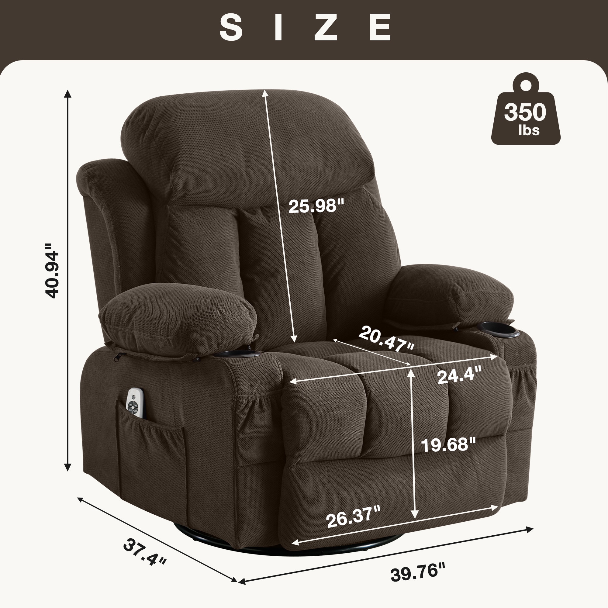 Mondawe OR-W575AB-LF recliners - View #7