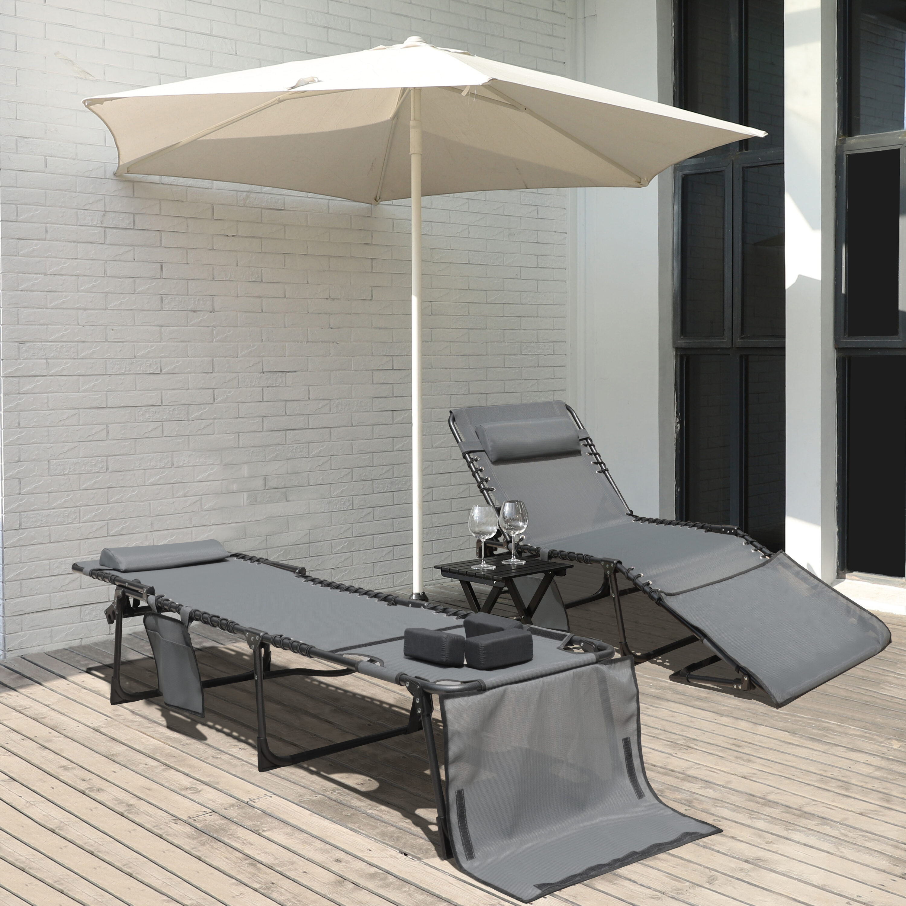 VEIKOUS PG0208-01DGY-19 Patio-Chairs - View #8