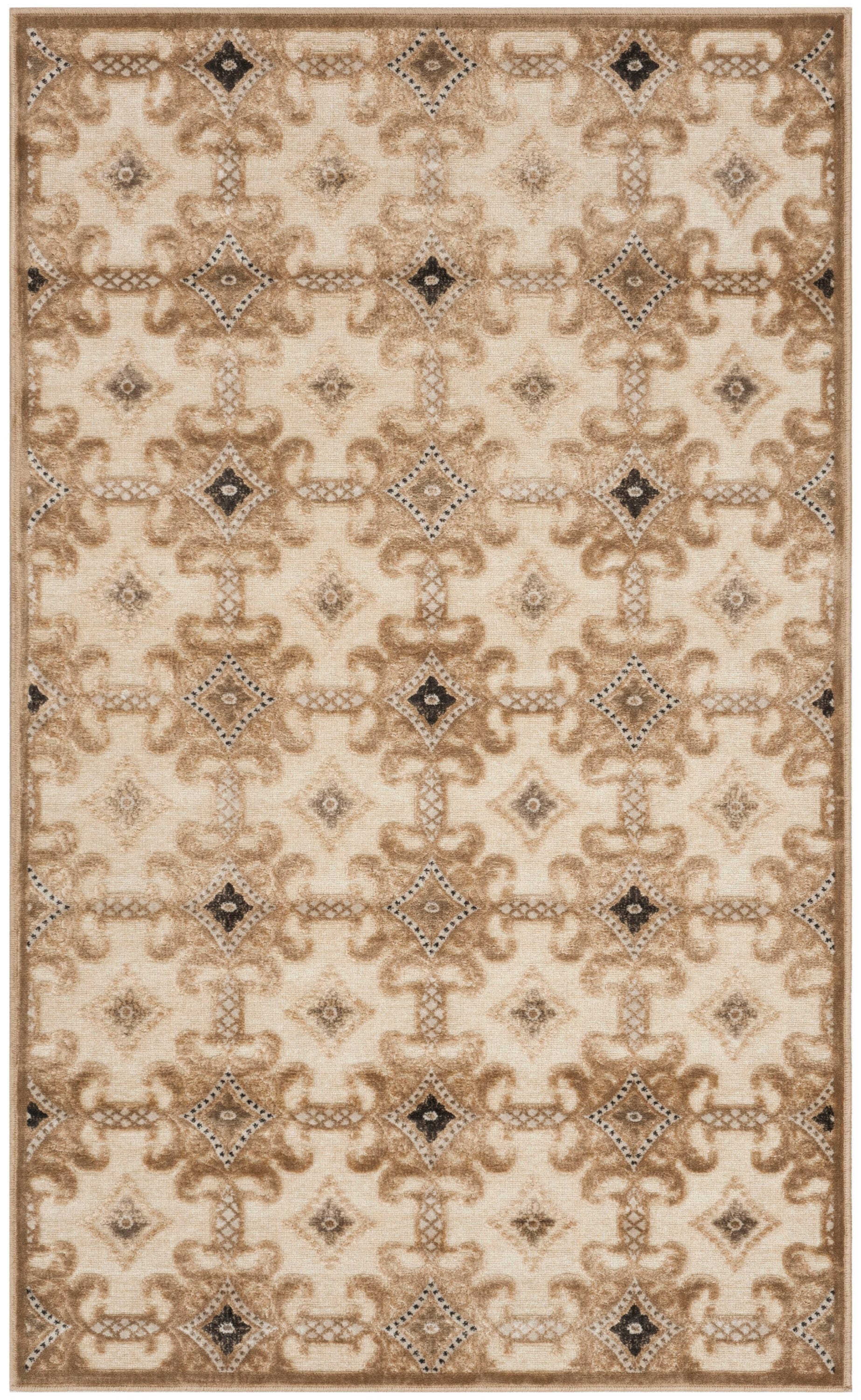 Handmade Reversible Brown Viscose Geometric Area Rug