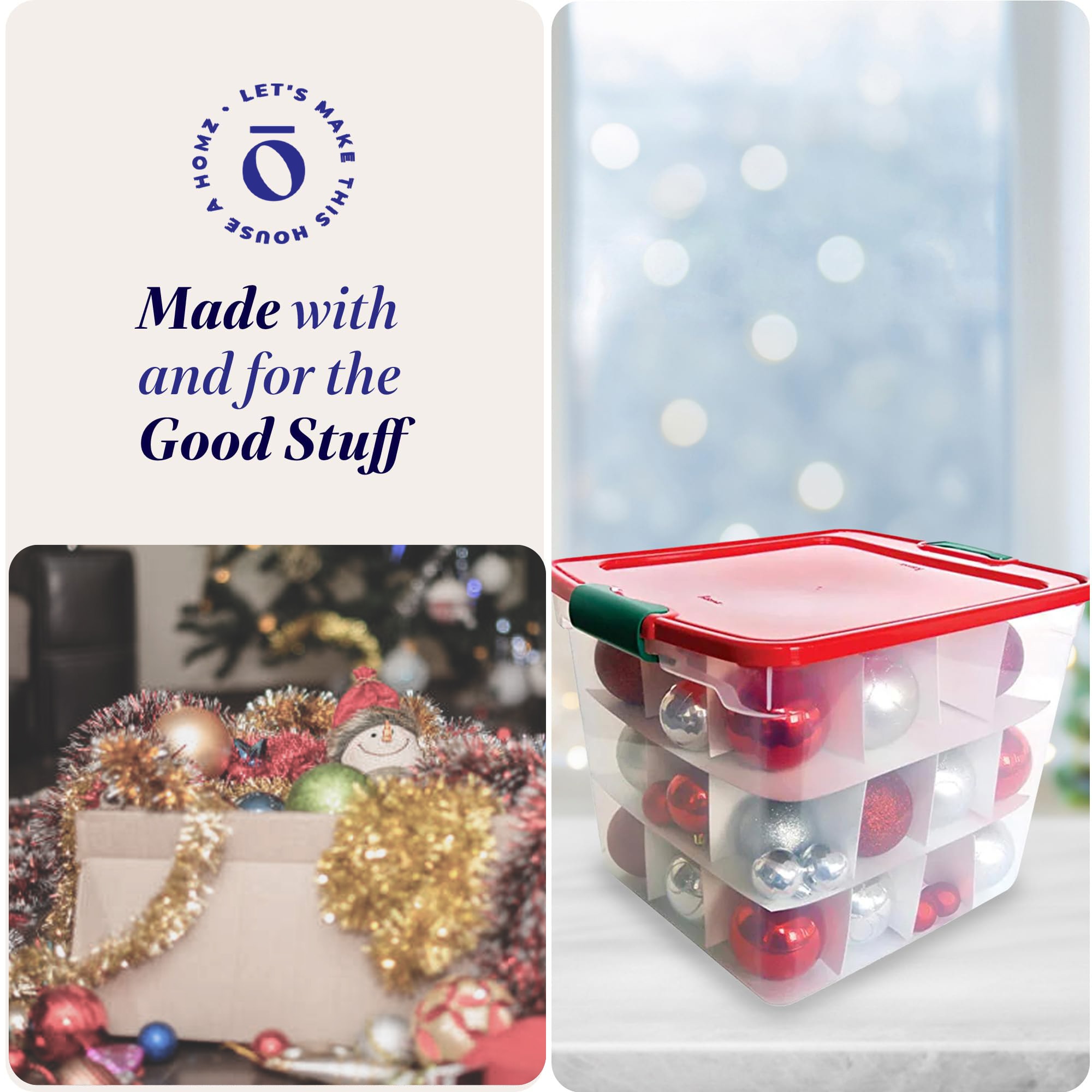 Homz Products 3430HORGDC.04 Ornament-Storage - View #5