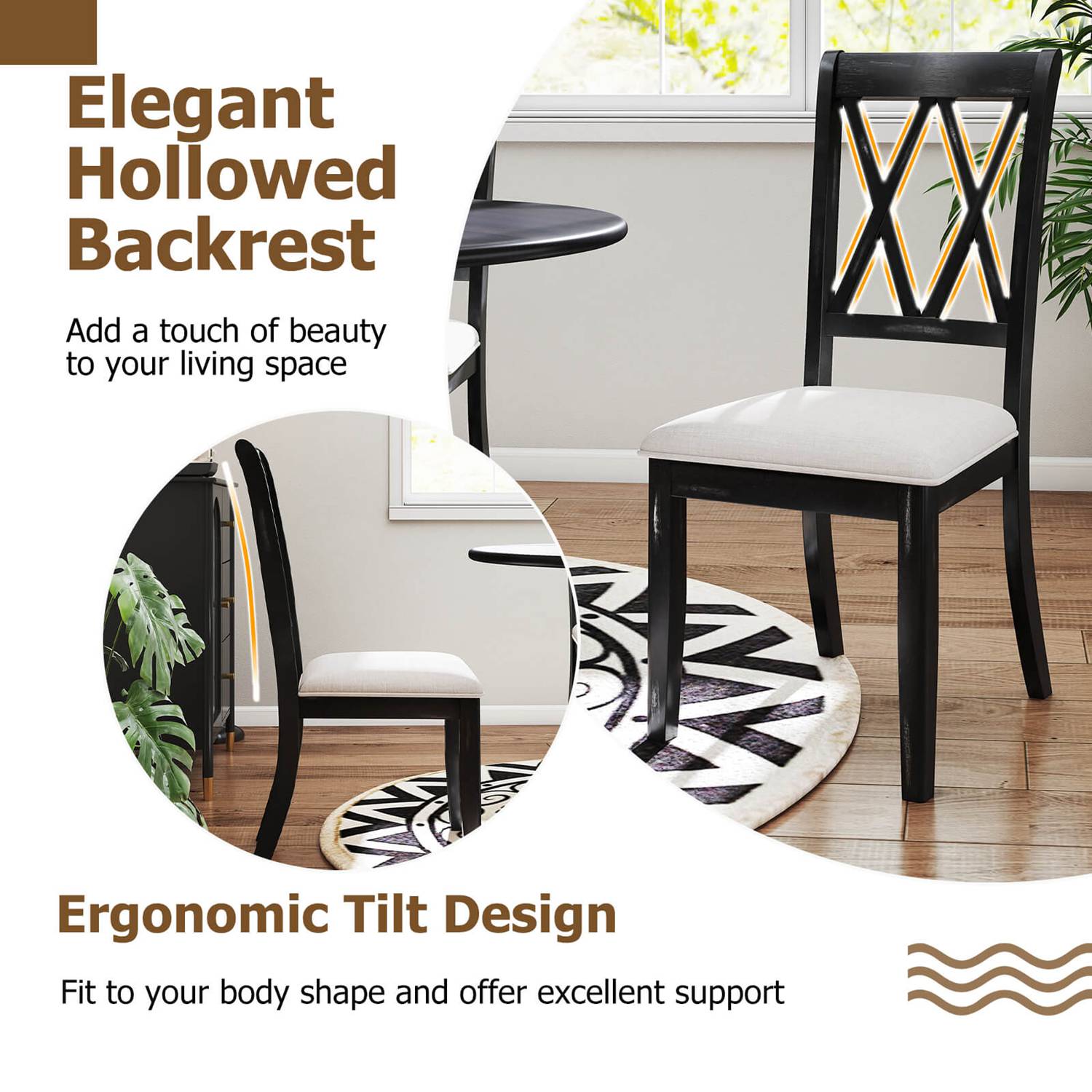 Costway CSHY001640 Dining-Chairs - View #7