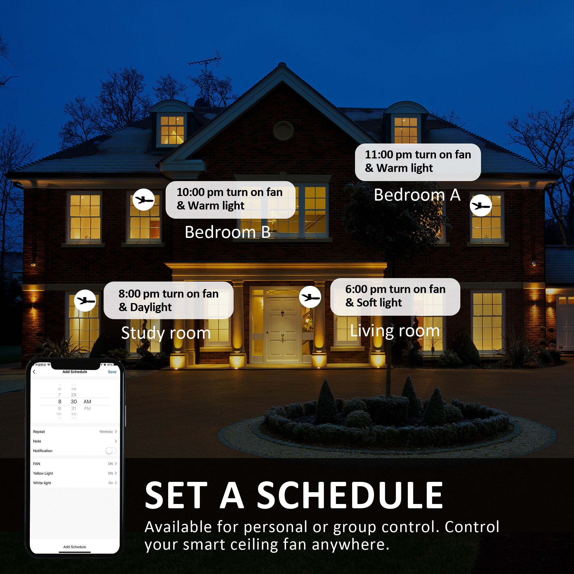 CARRO USA LS443Q-L12-BO-1 Ceiling-Fans - View #7