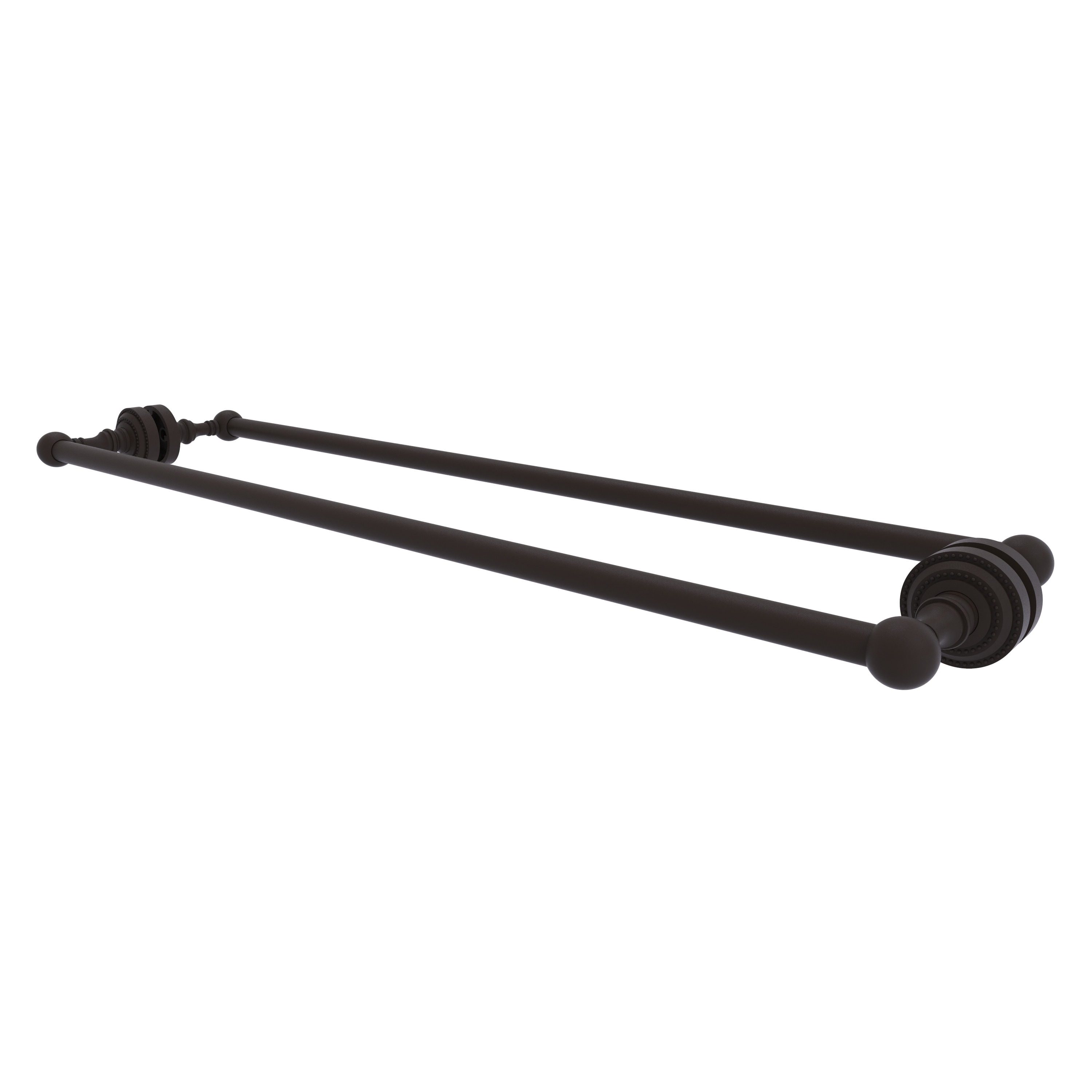 Allied Brass DT-41-BB-30-ORB Dottingham 30-in double Oil-rubbed bronze Wall mount Double Towel Bar