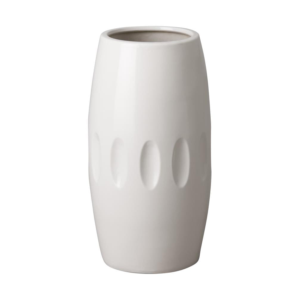 1051WT White Ceramic Modern Vase