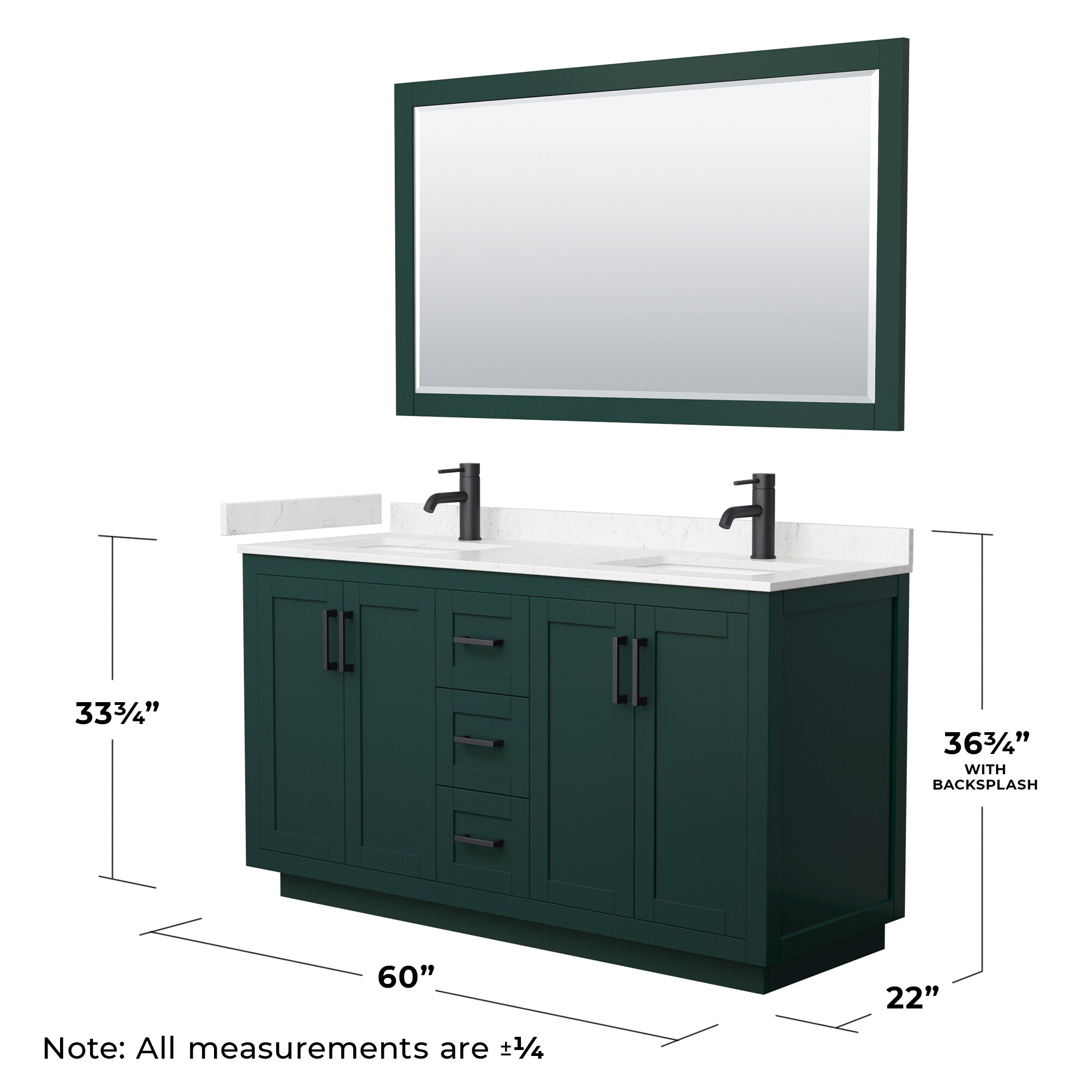 Wyndham Collection WCF292960DGKC2UNSM58 Bath-Vanity-Combo - View #6