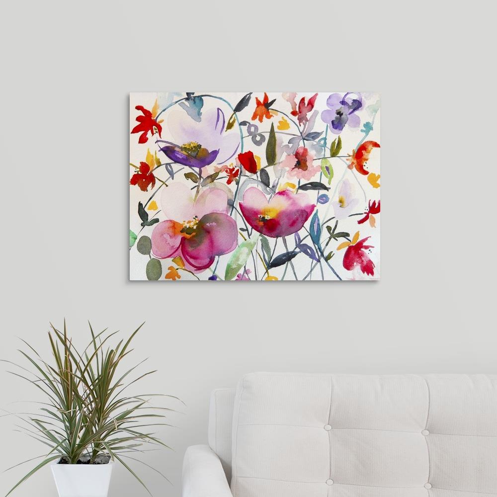 GreatBigCanvas Bohemian Garden by Karin Johann 18-in H x 24-in W ...