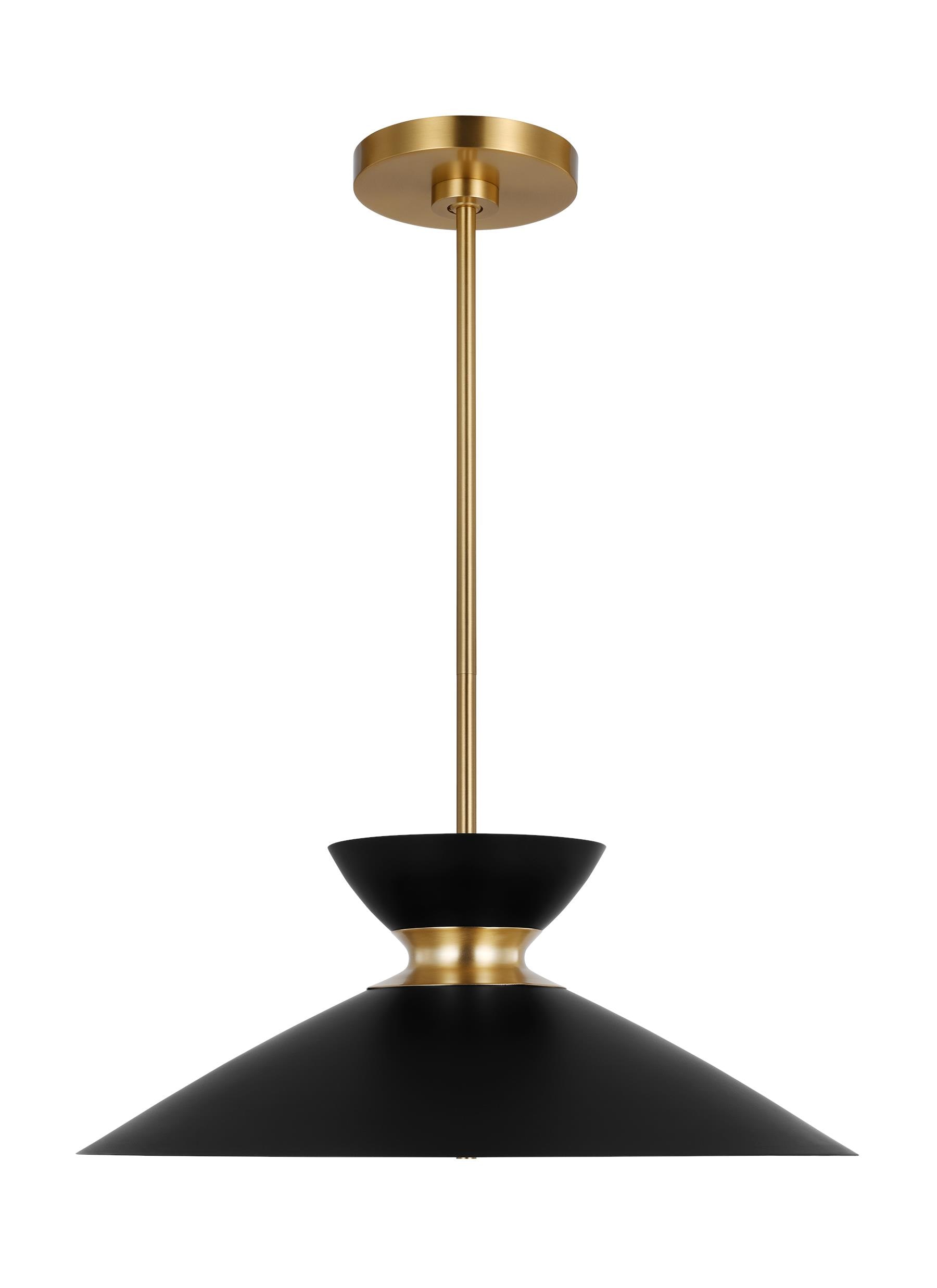 Generation Lighting Whare 1-Light Burnished Brass Medium Pendant