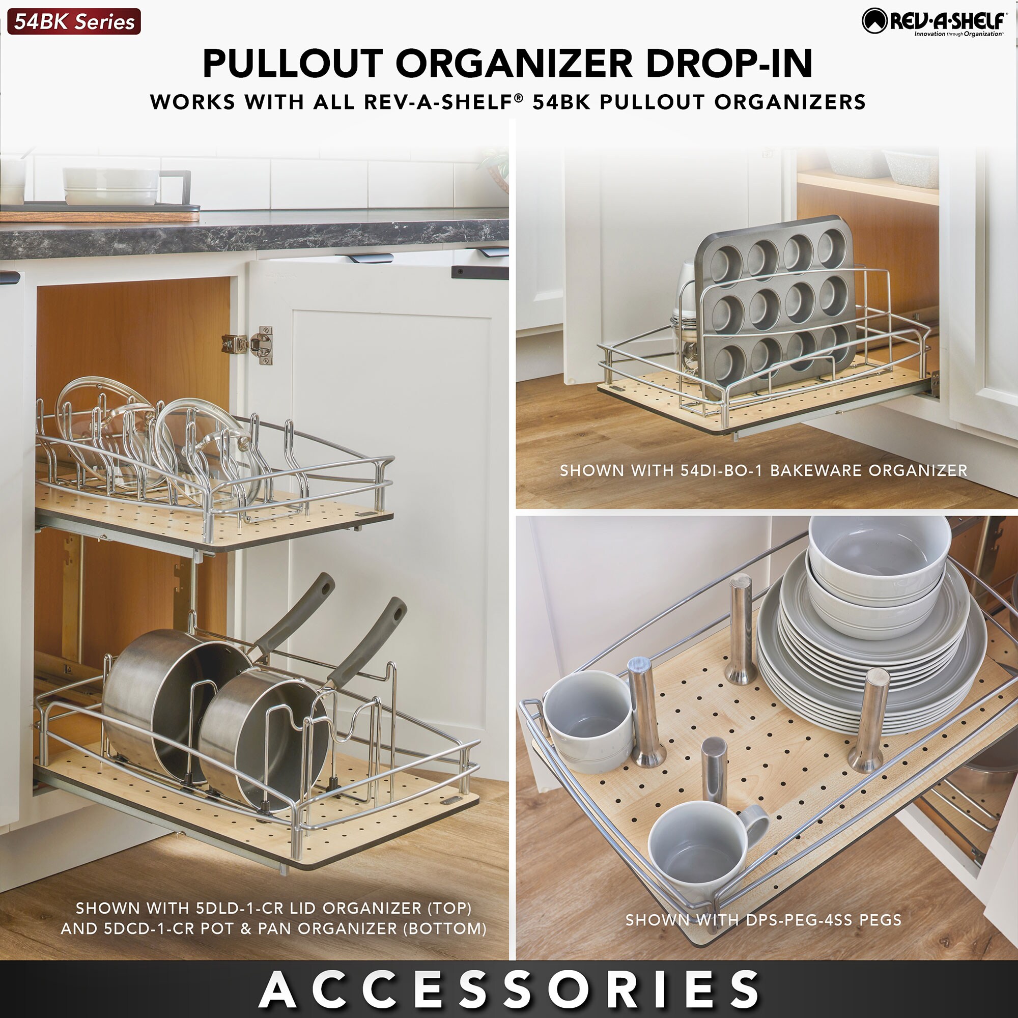 Rev-A-Shelf 54BK-18SC-2-1 Pull-Out-Cabinet-Baskets - View #8
