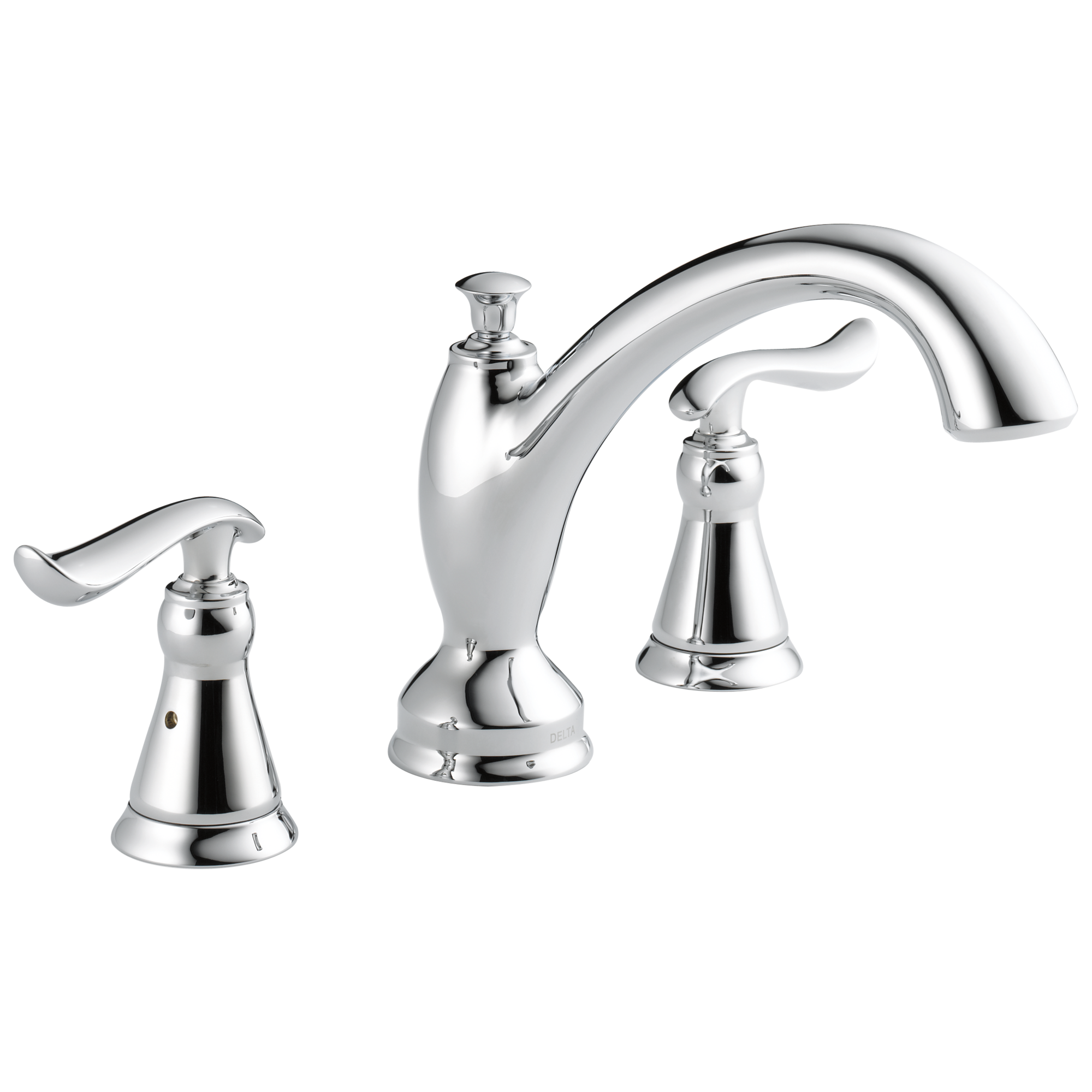 Delta Linden Chrome 2-Handle Deck-Mount Roman Tub Faucet