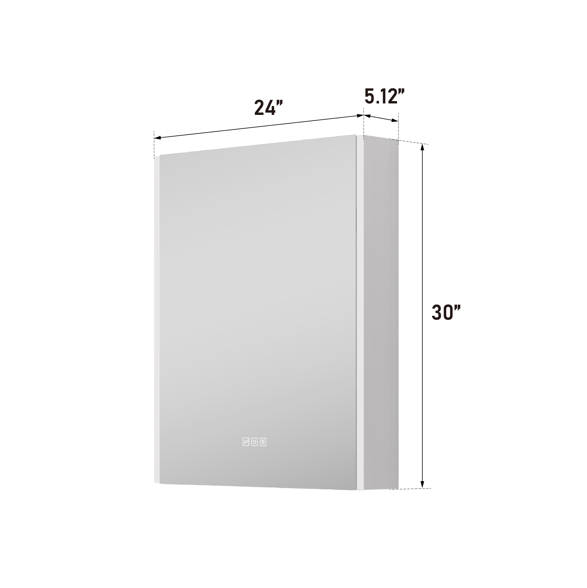 WELLFOR W14MCL2430L Bathroom-Medicine-Cabinets - View #13