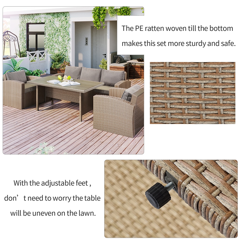 Mondawe MD-U0261BGE Patio-Conversation-Sets - View #6