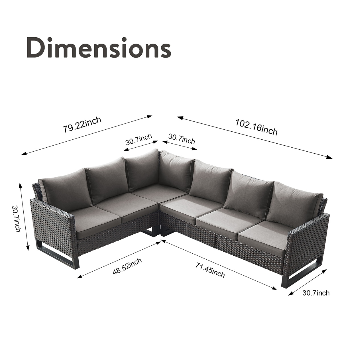 Rilyson FS148150152-3 Patio-Sofas-Daybeds - View #4