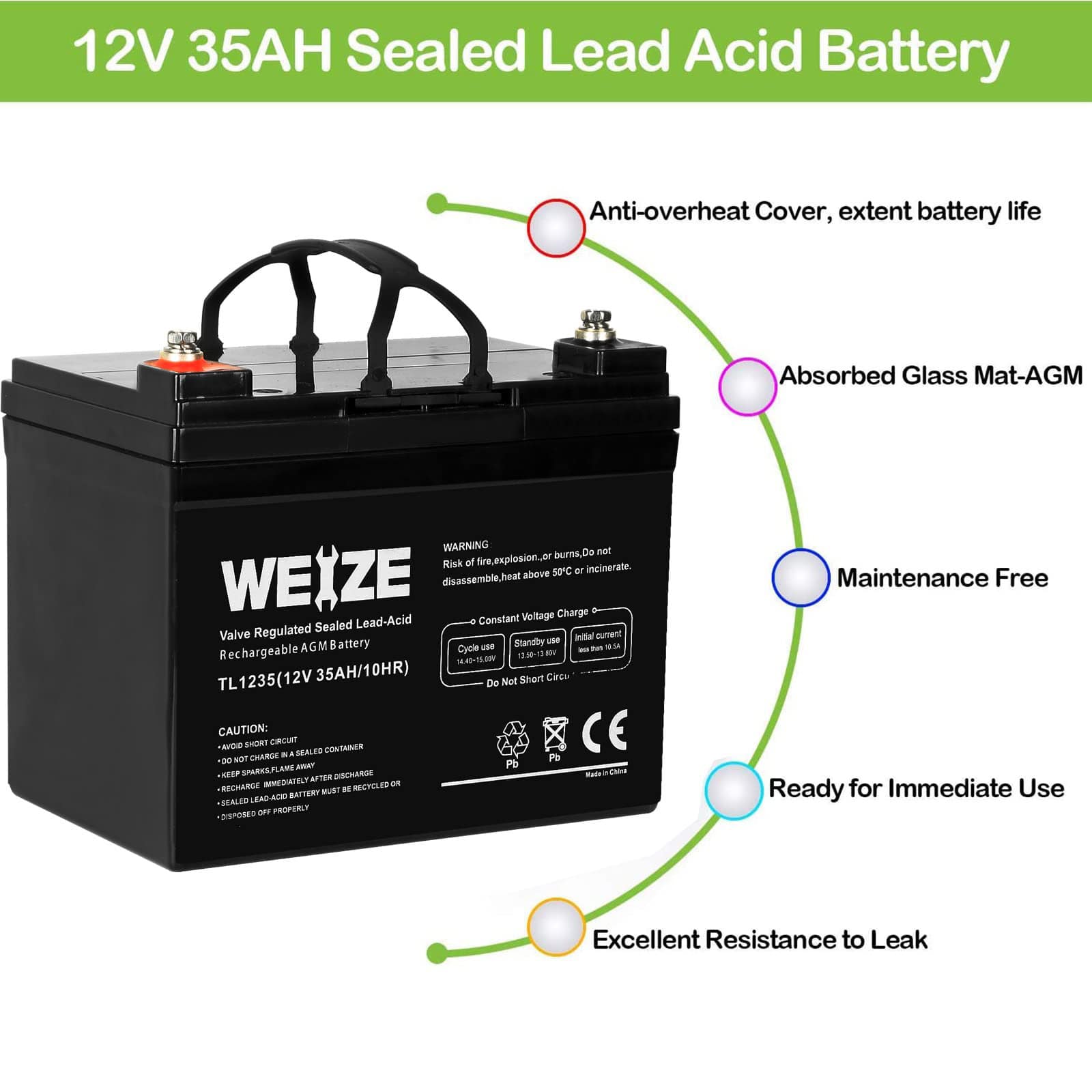 WEIZE BAB-0047 Power-Equipment-Batteries - View #5