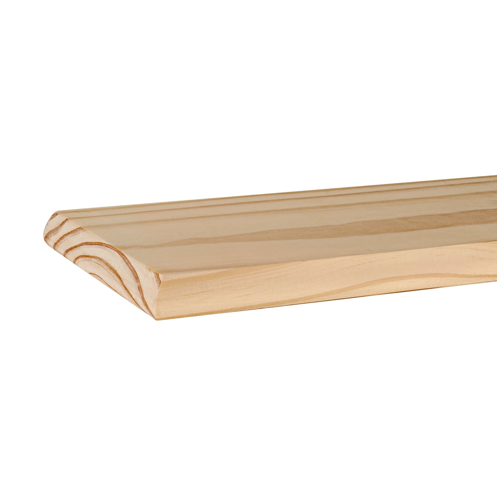 Waddell 1360 24-Inches L x 5.5-Inches D x 0.75-Inches H Unfinished Pine Wood Rectangular Shelf board