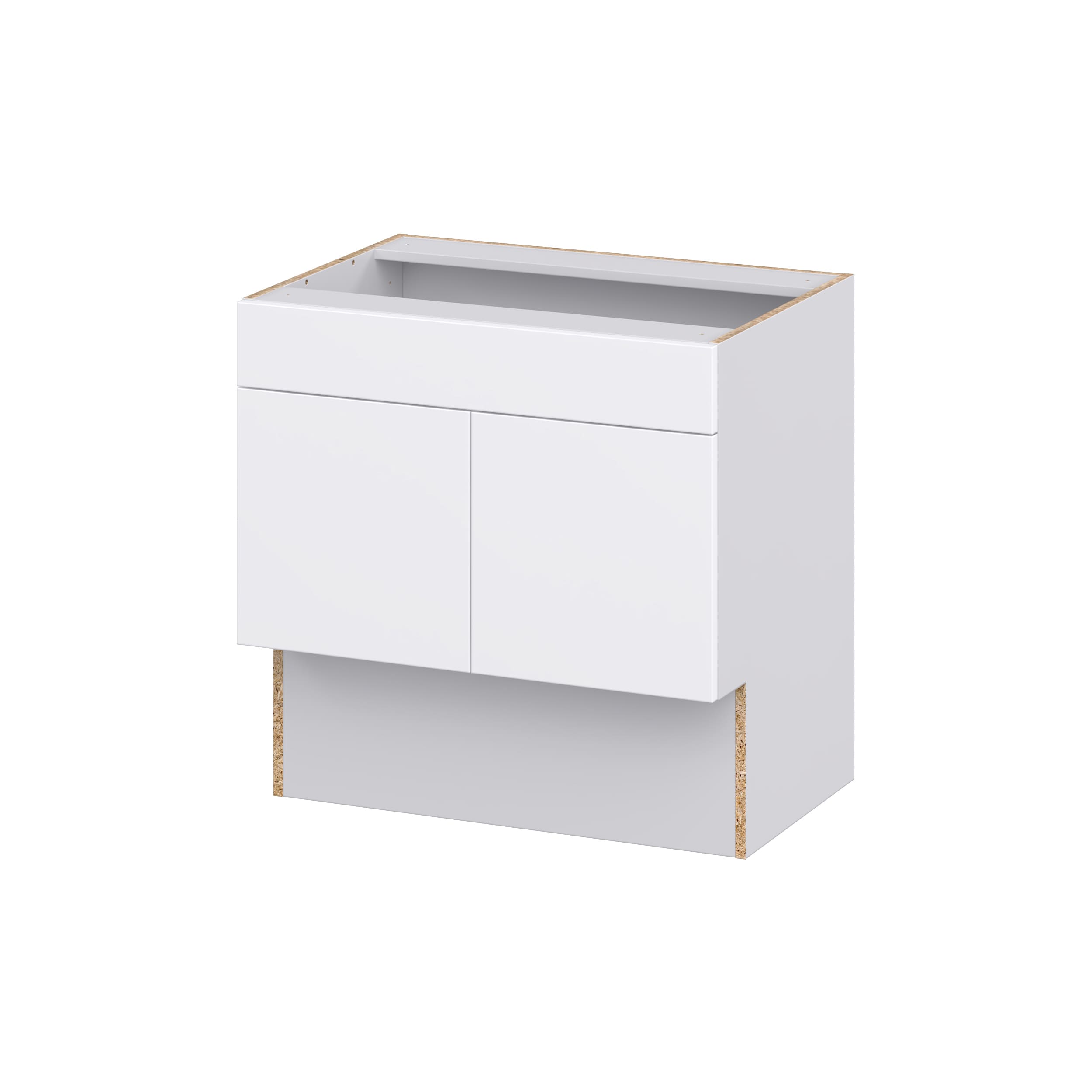 Hugo&Borg DSVS30ADA-LA Lasalle 30-in W x 30-in H x 21-in D Bright White Slab Sink Base Fully assembled Cabinet (Flat Panel Slab)