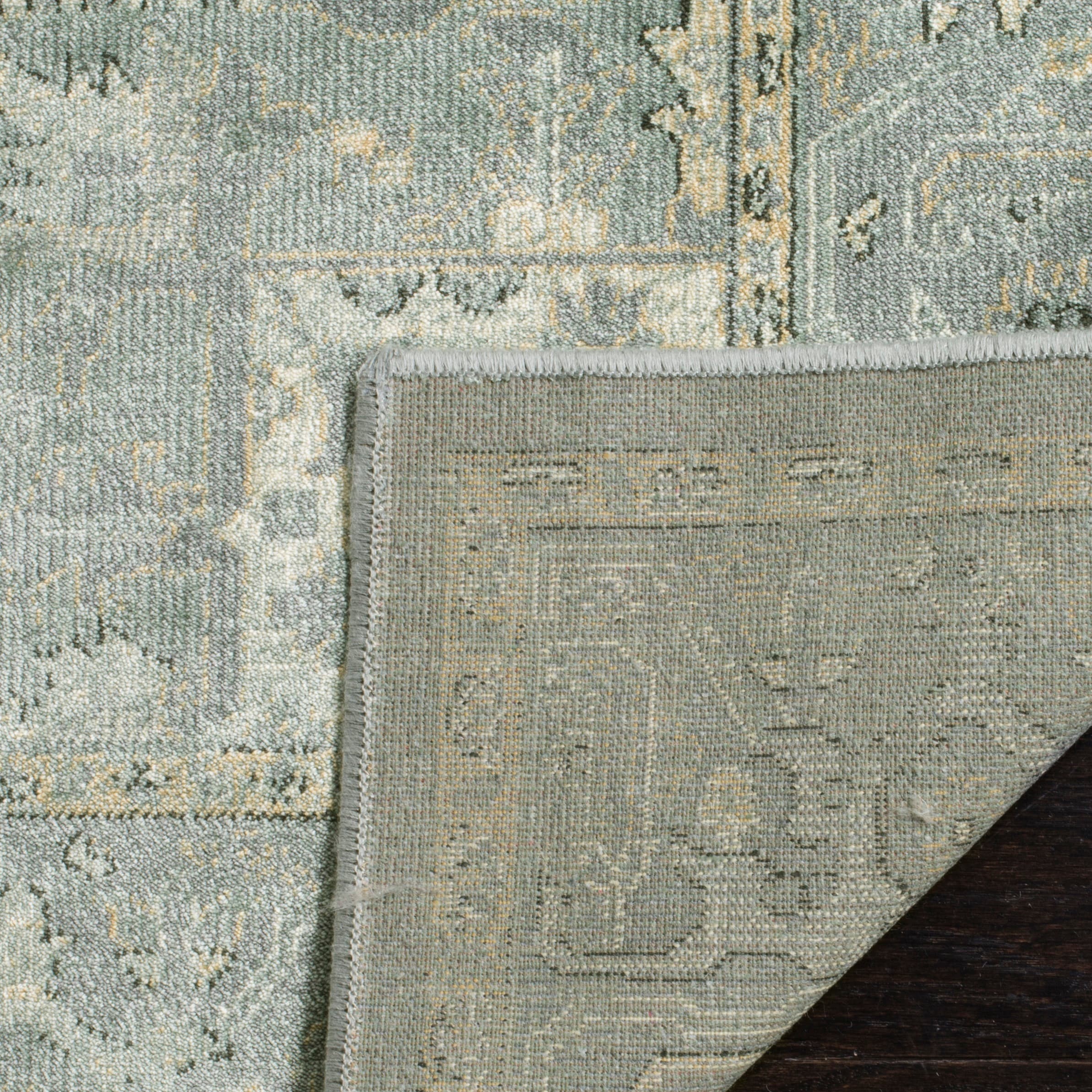 Elegance Redefined Hand-Knotted Viscose Area Rug - Gray, 6'7" x 9'2"