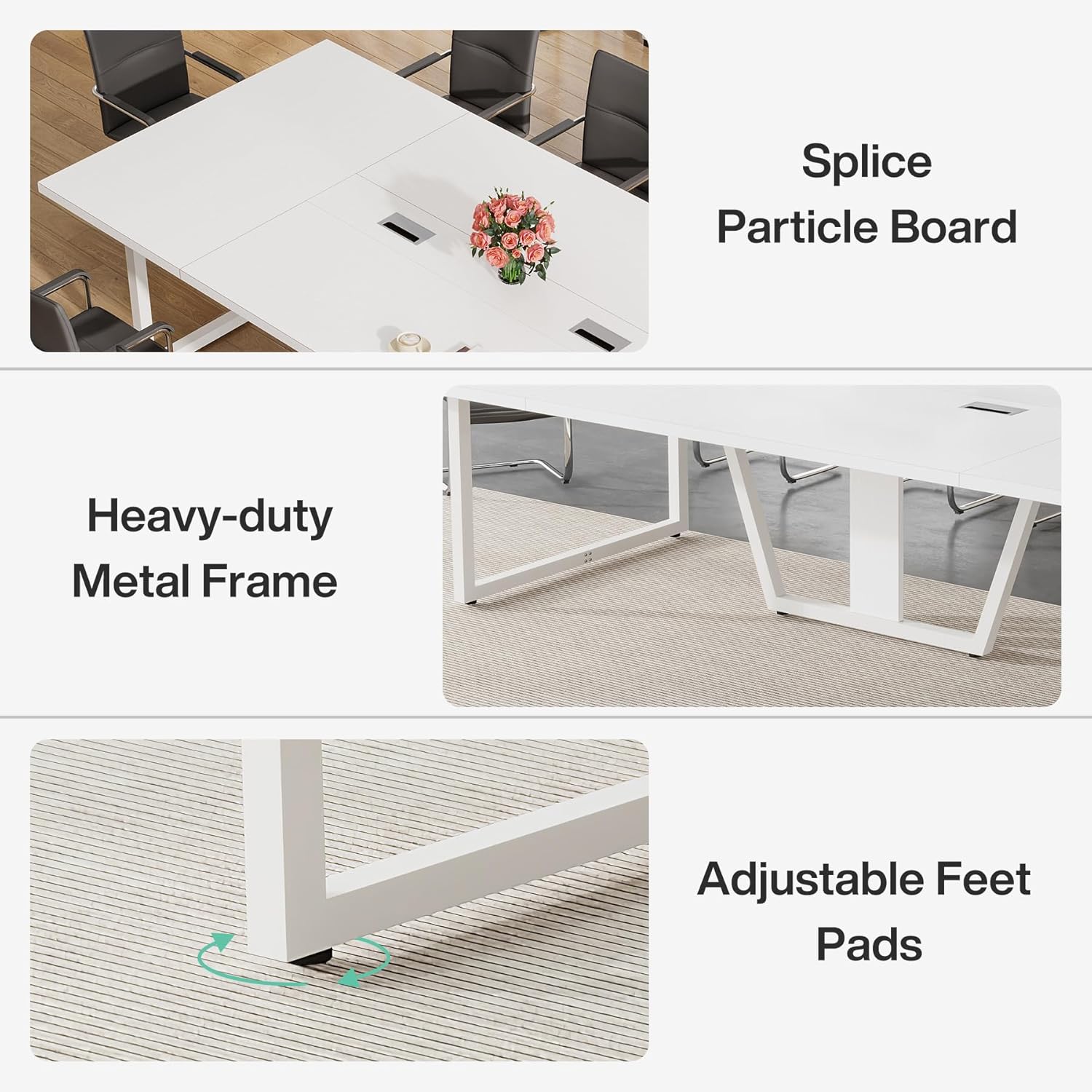Tribesigns LWOYJL-0257YY Office-Tables - View #6