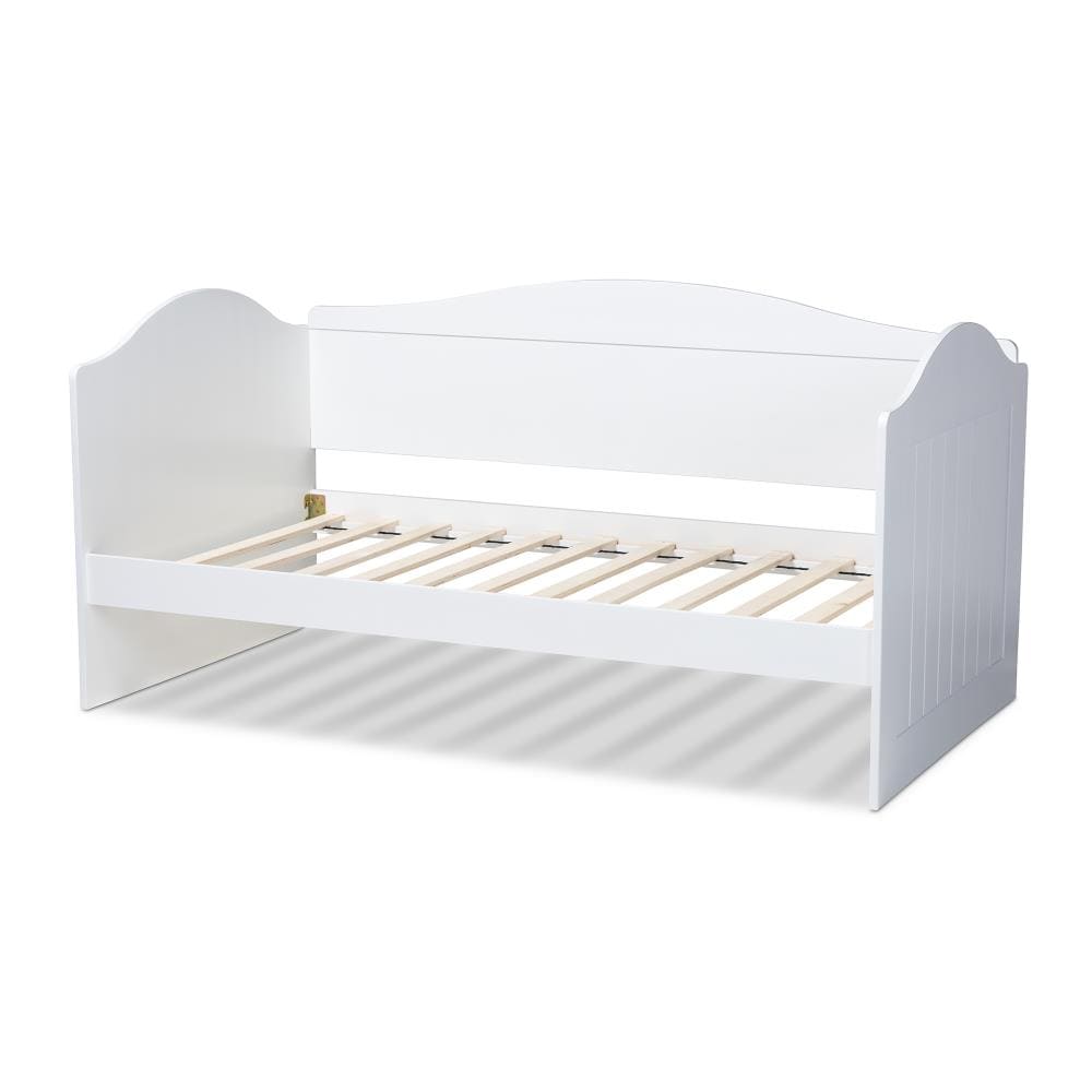 Baxton Studio Neves White Twin Wood Daybed at Lowes