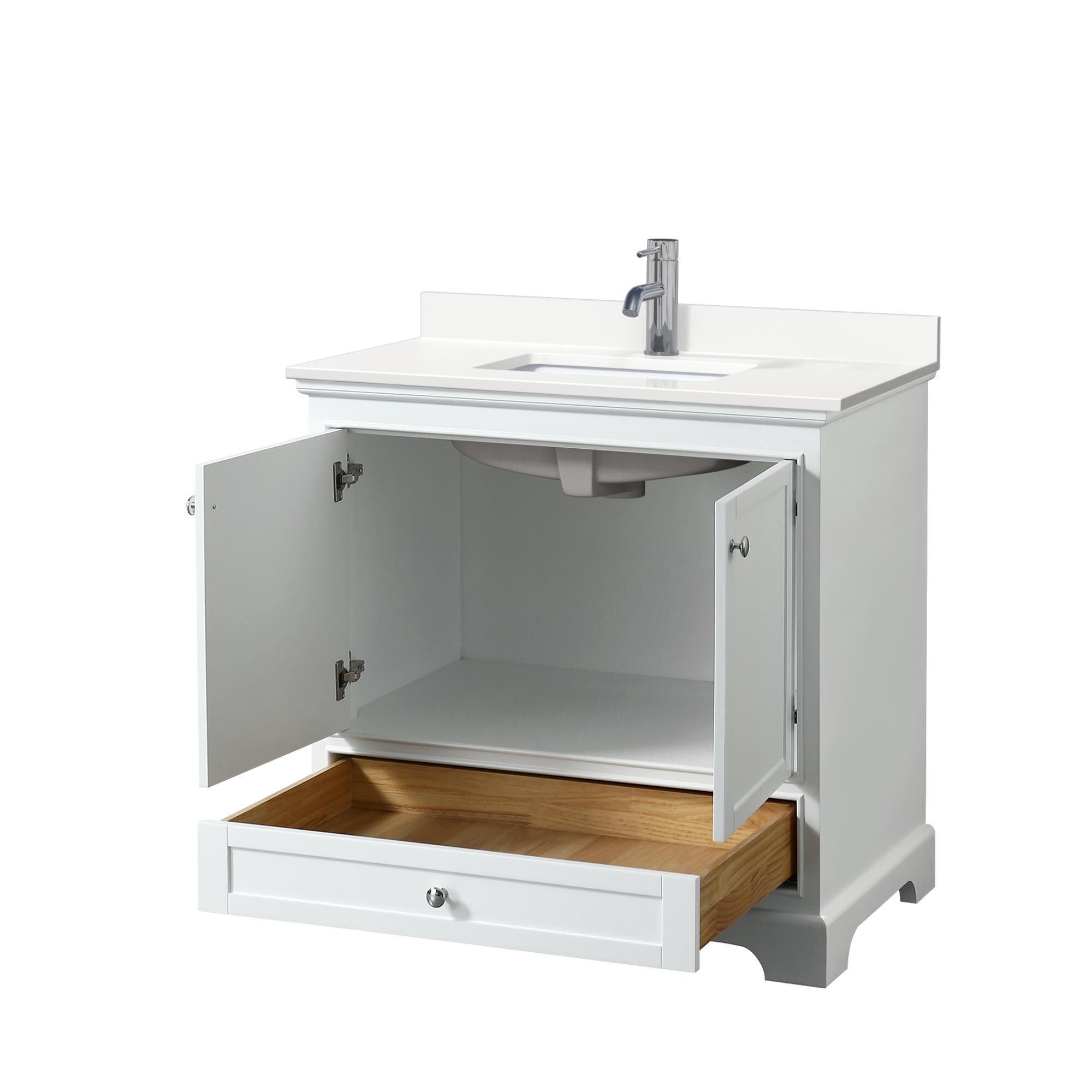 Wyndham Collection WCS202036SWHWQUNSMXX Bath-Vanity-Combo - View #2