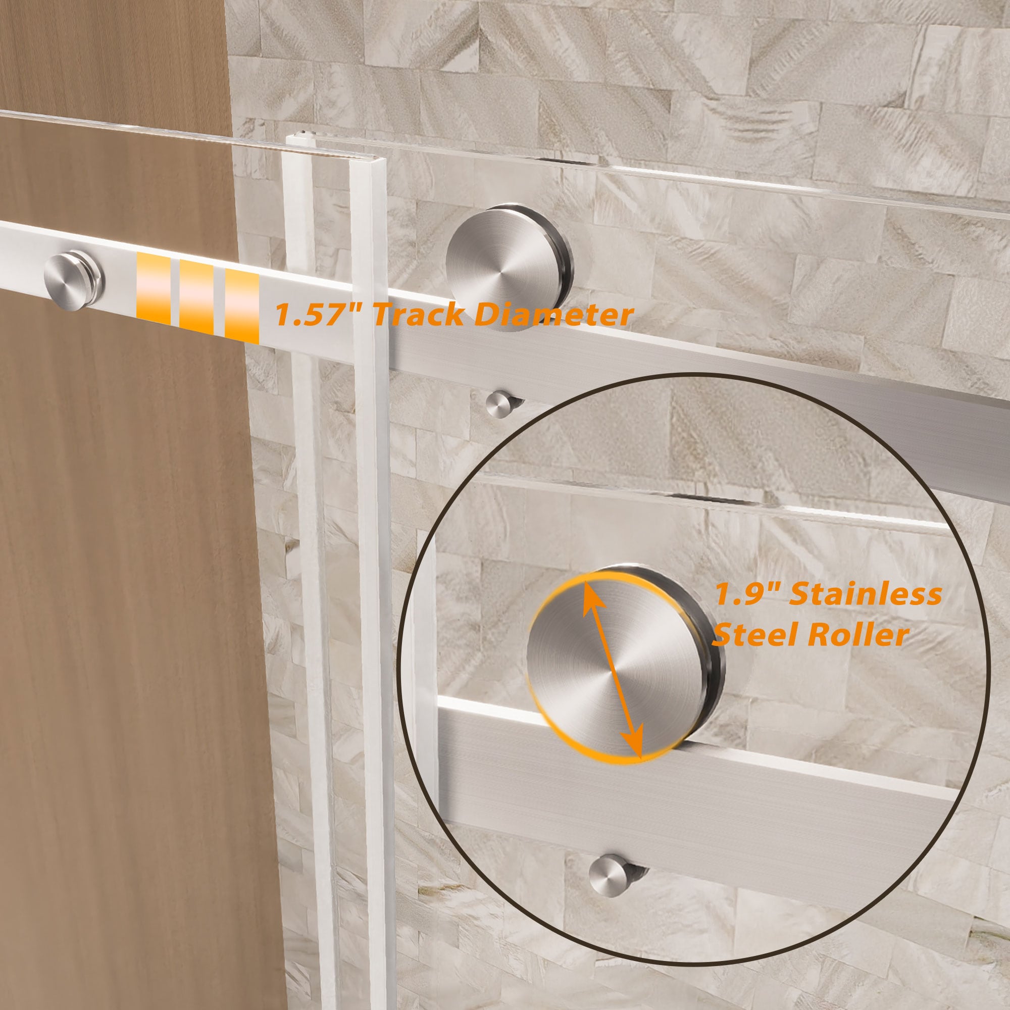 LIVIZA G1PF6076BN-100 Shower-Doors - View #5