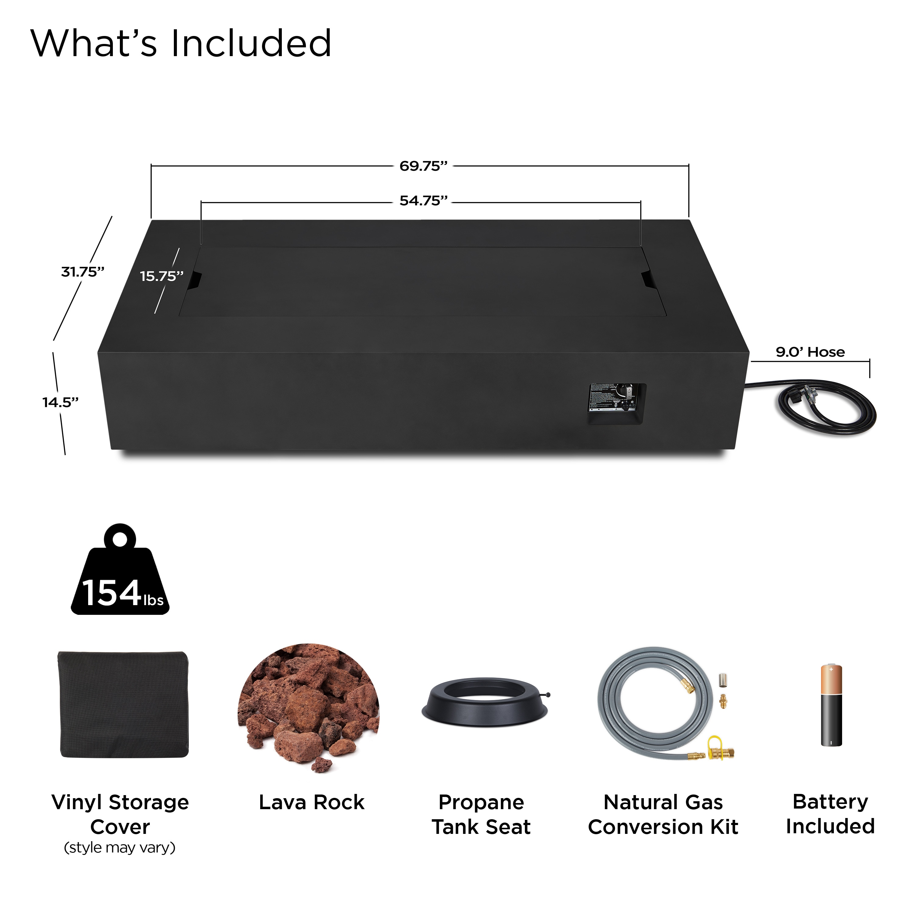 Real Flame C9814LP-BLK Outdoor-Gas-Firepits - View #8