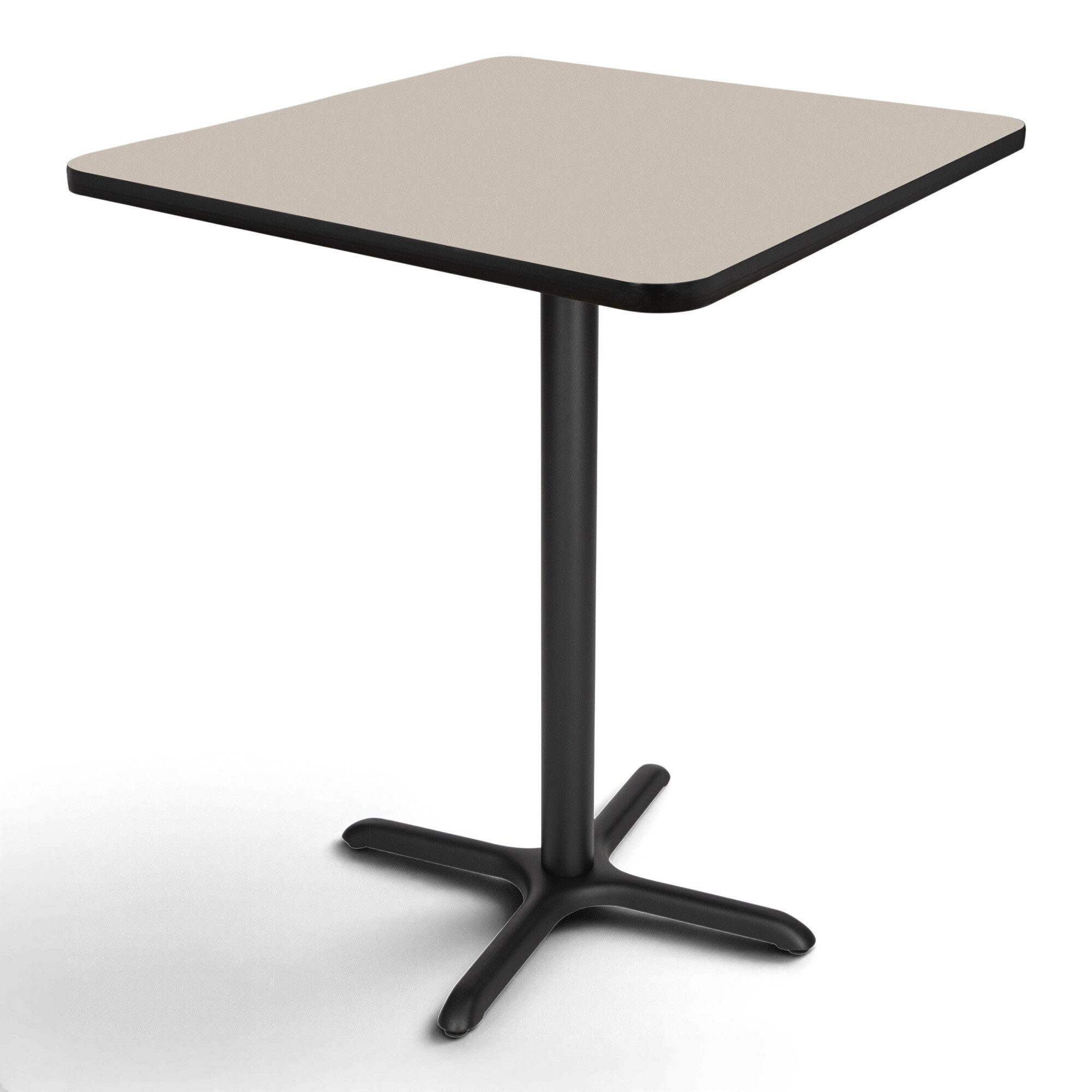 Hampden Furnishings - Bennet Grey Nebula Contemporary/Modern Wood Bar Table, with Black Powder Co...