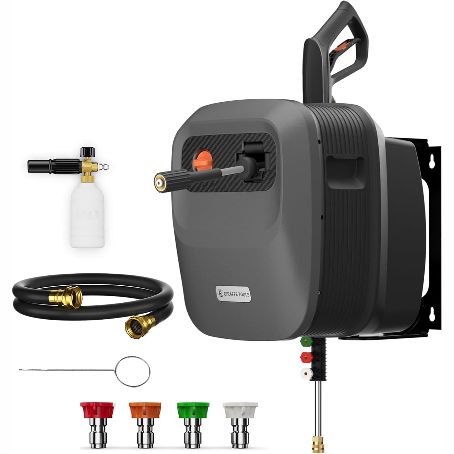 Giraffe Tools P115-G20 Grandfalls G20 2200-PSI 1.43-GPM Cold Water Electric Pressure washer with 4 Spray Tips
