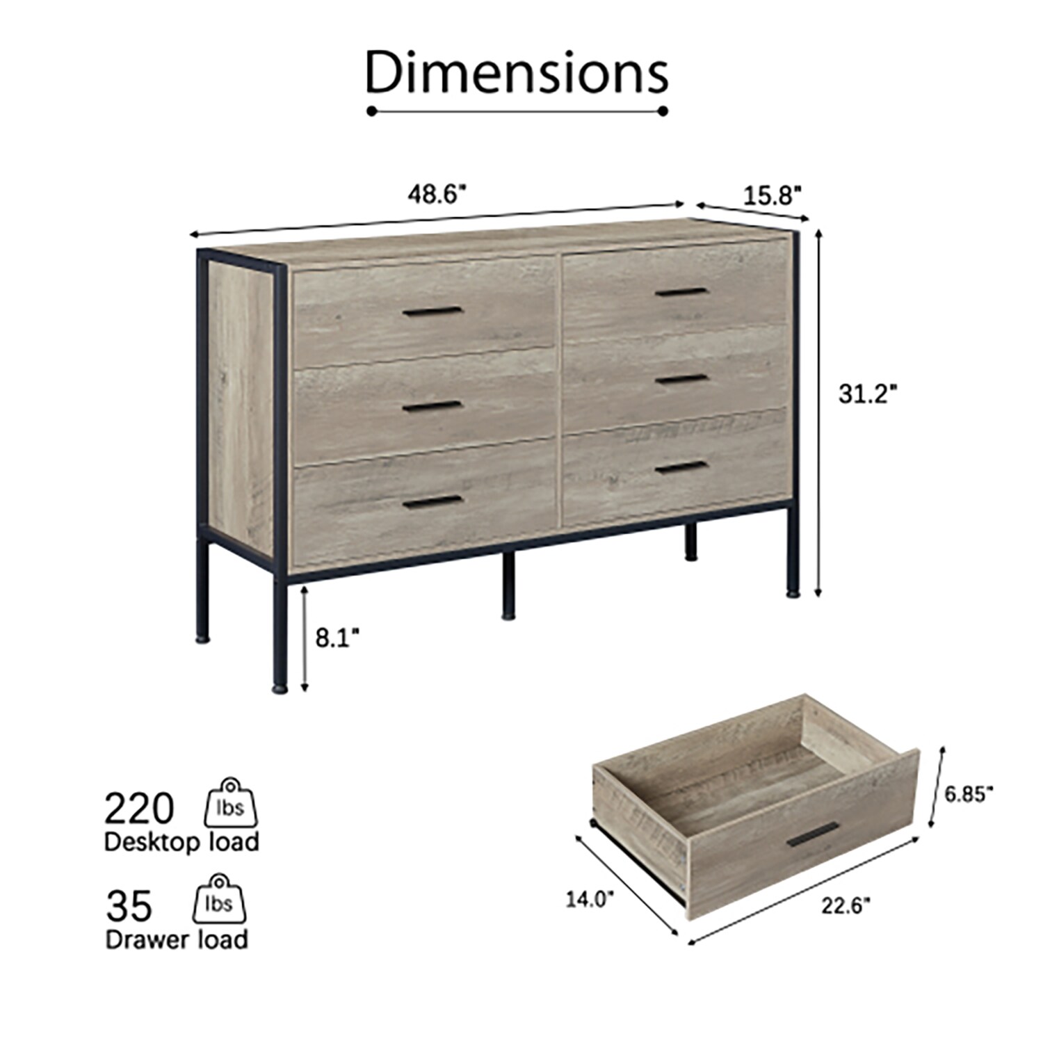 GZMR GM-W1879 dressers - View #5