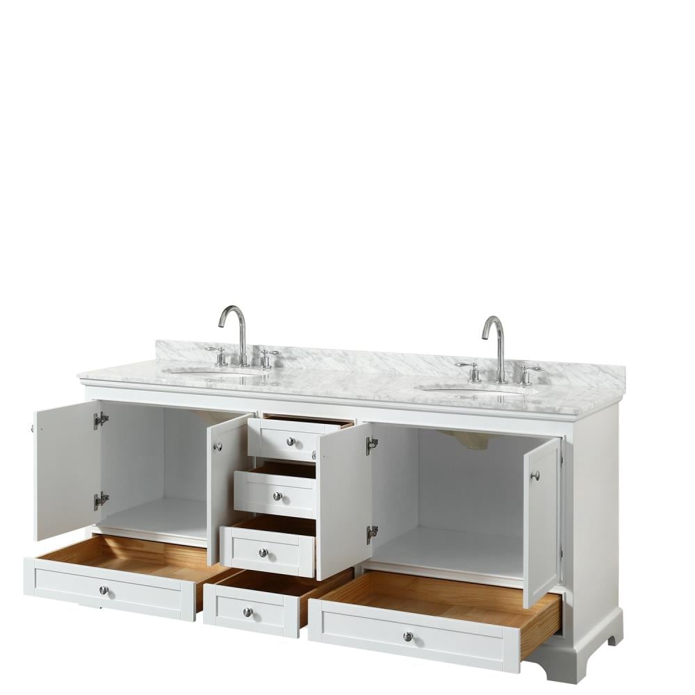 Wyndham Collection WCS202080DWHCMUNOMXX Bath-Vanity-Combo - View #6